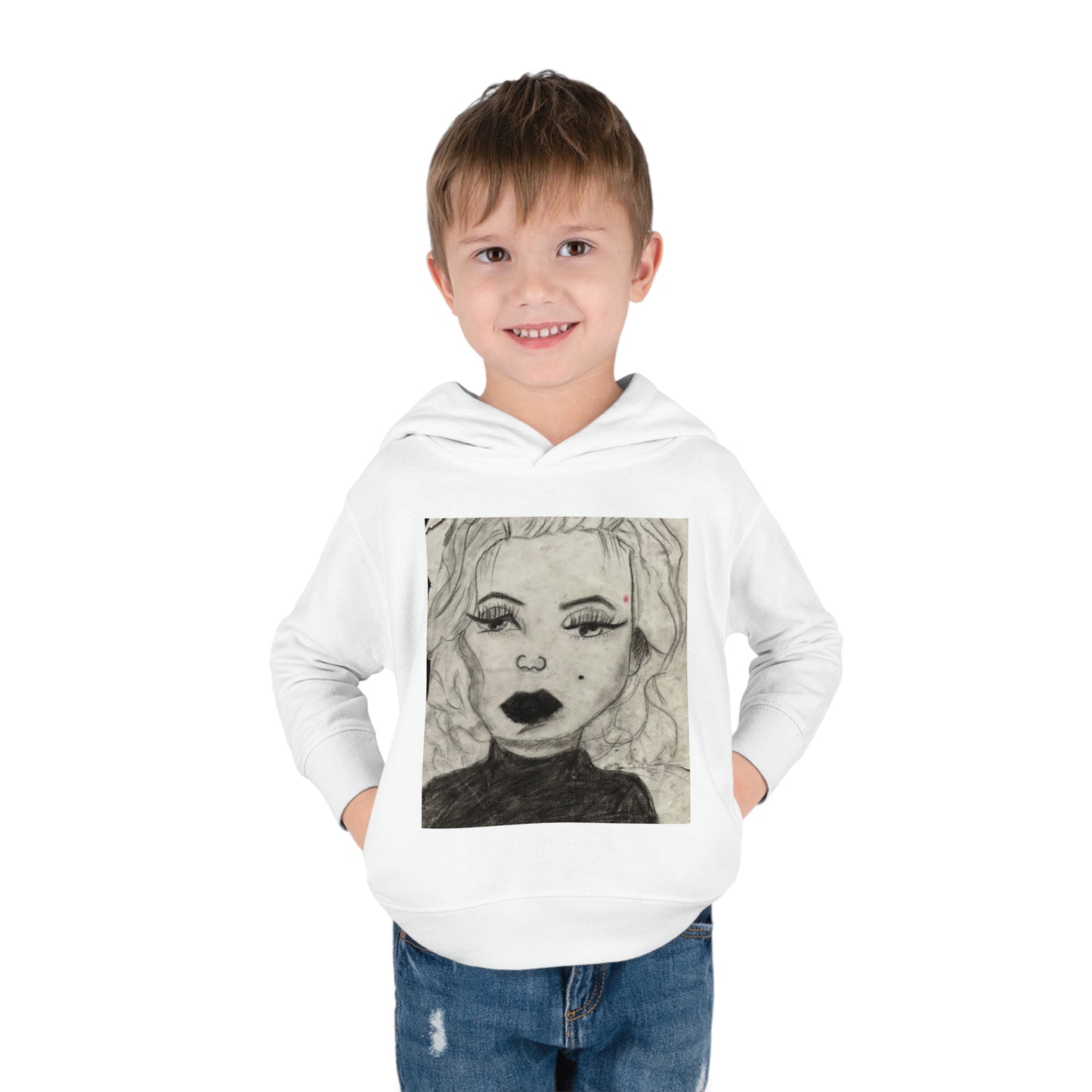 Retro 50s Leading Lady Toddler Pullover Fleece Hoodie