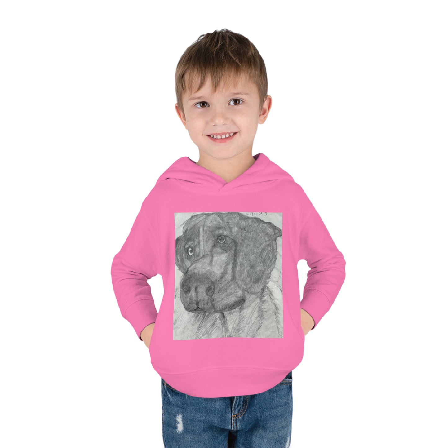 Bingers Faithful Friend Doggy Toddler Pullover Fleece Hoodie