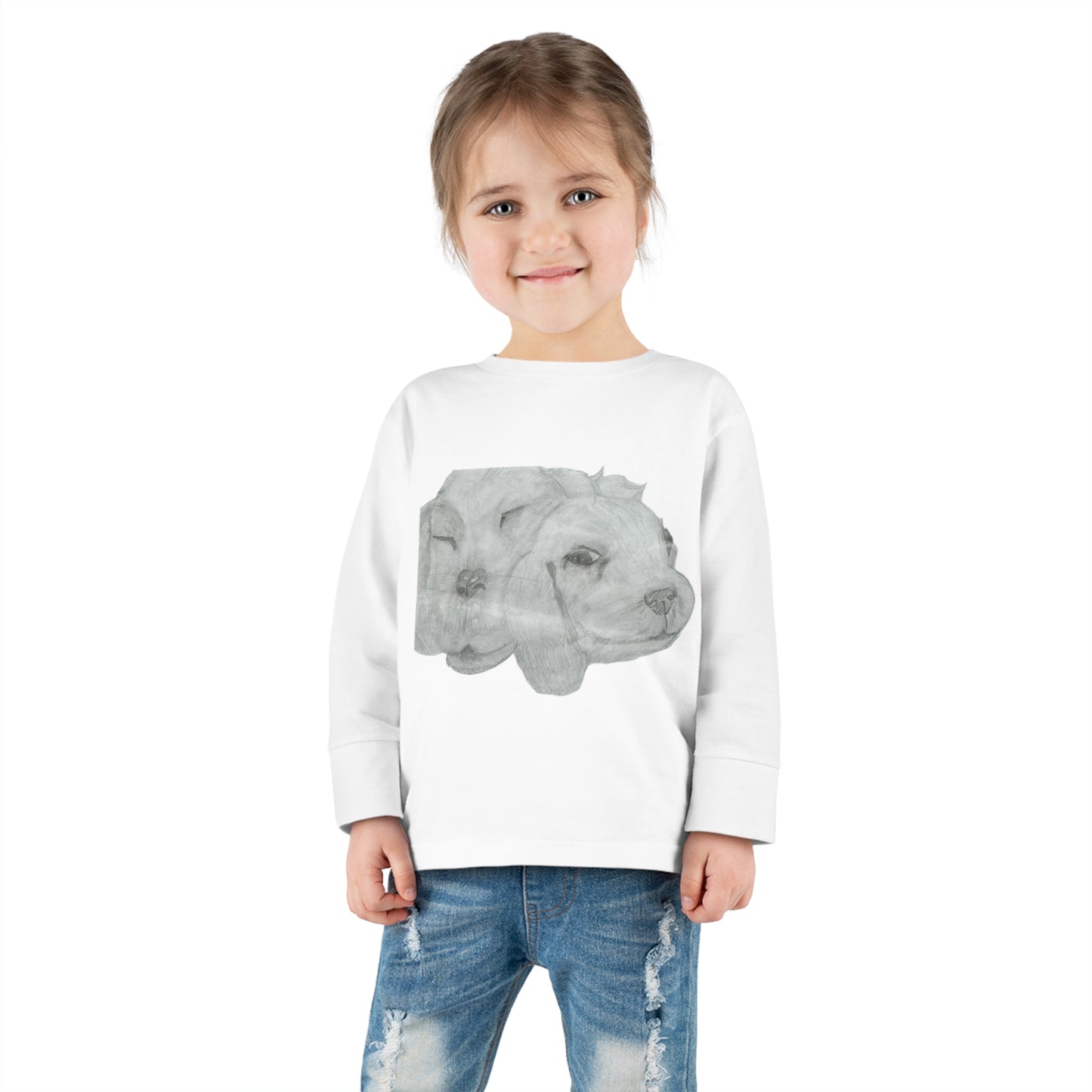 Dual Doggies Toddler Long Sleeve Tee