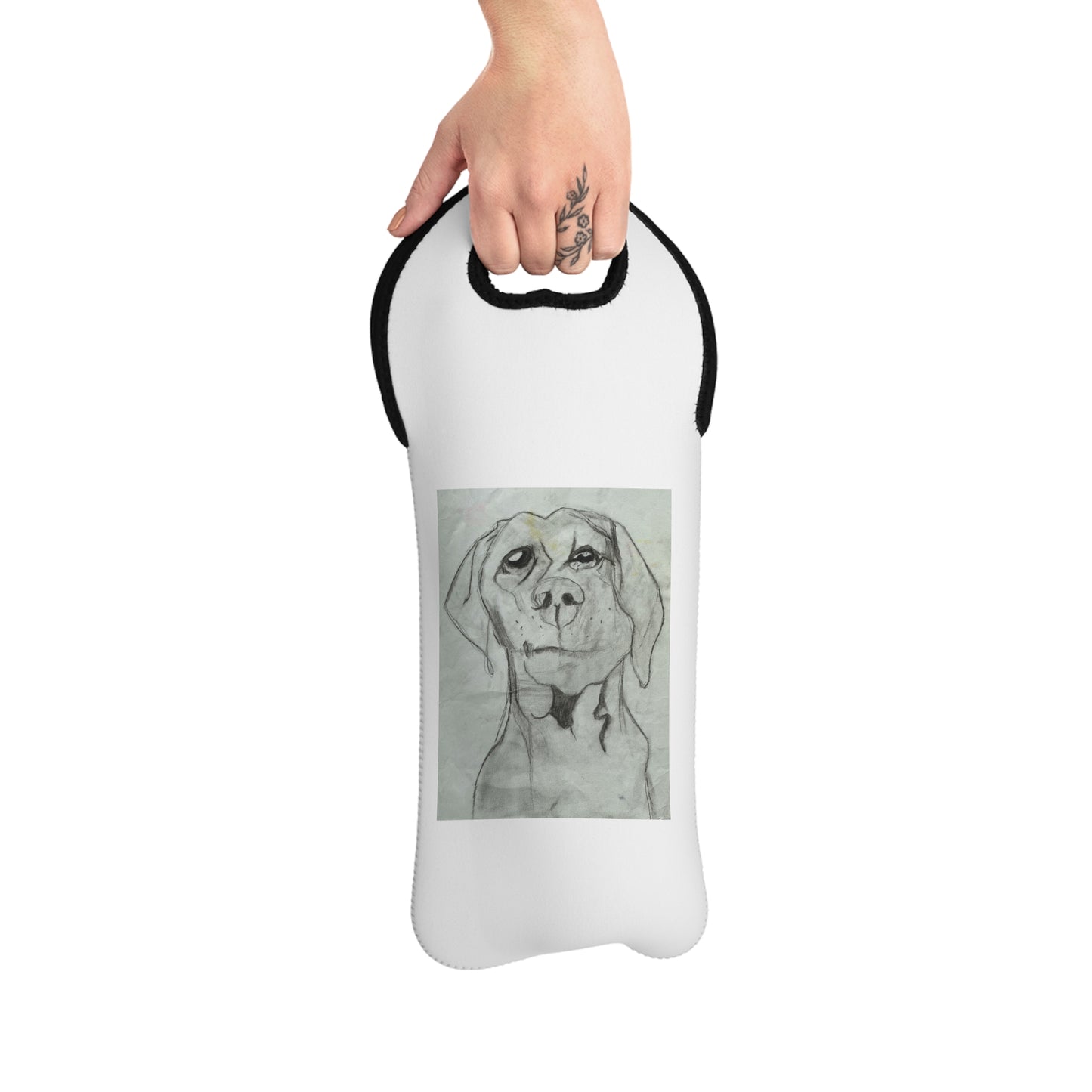 Dog Wine Tote Bag