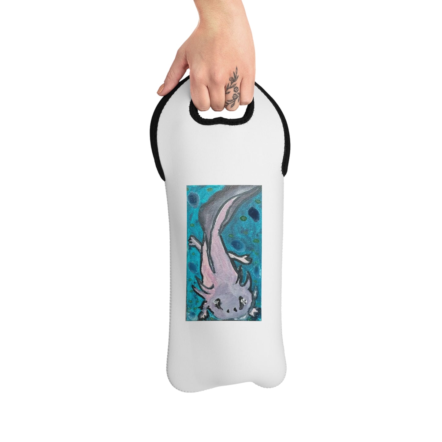 Amazing Axolotl Wine Tote Bag