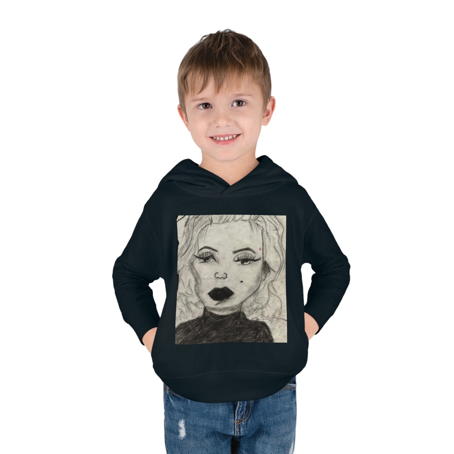 Retro 50s Leading Lady Toddler Pullover Fleece Hoodie