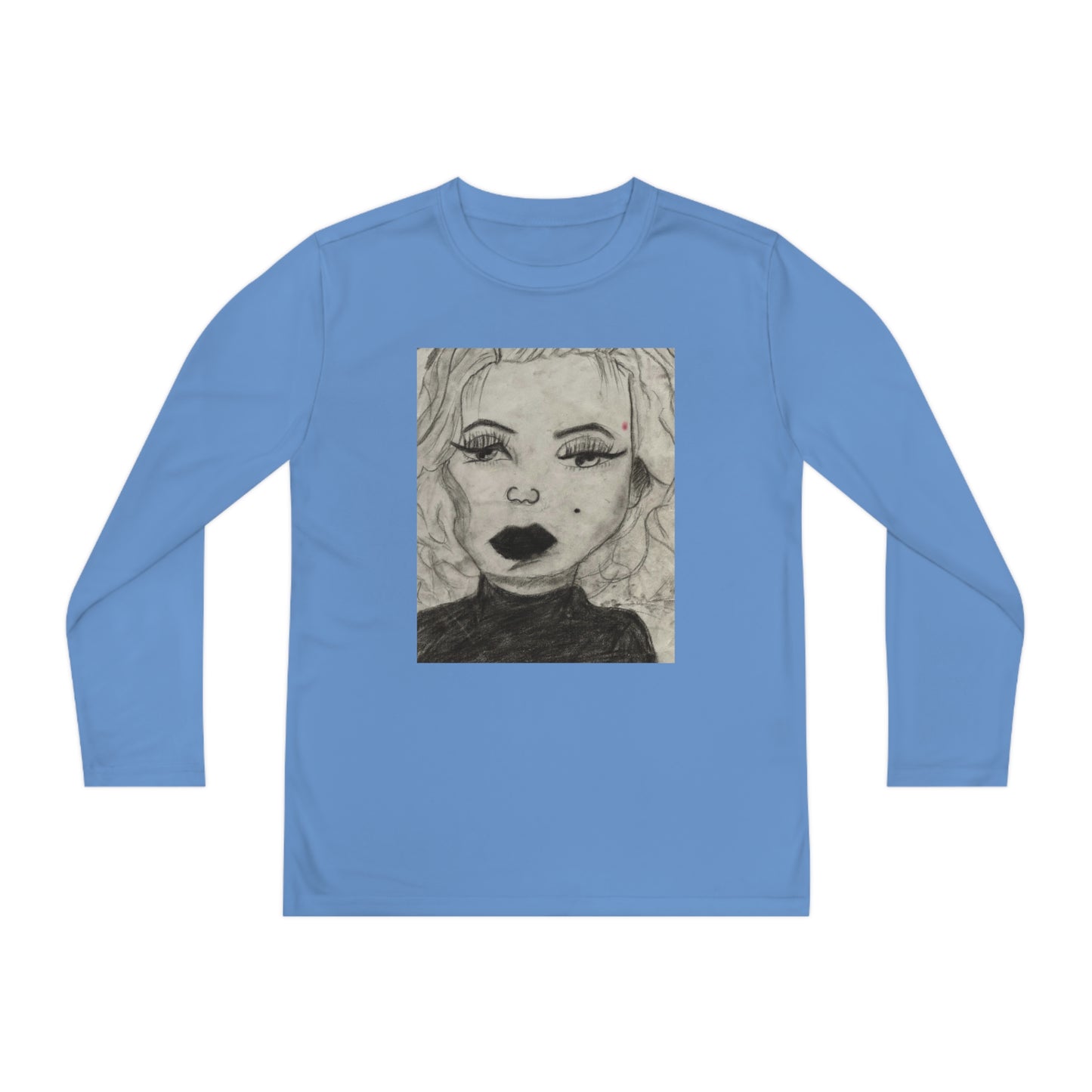 Retro 50s Leading Lady Youth Long Sleeve Competitor Tee