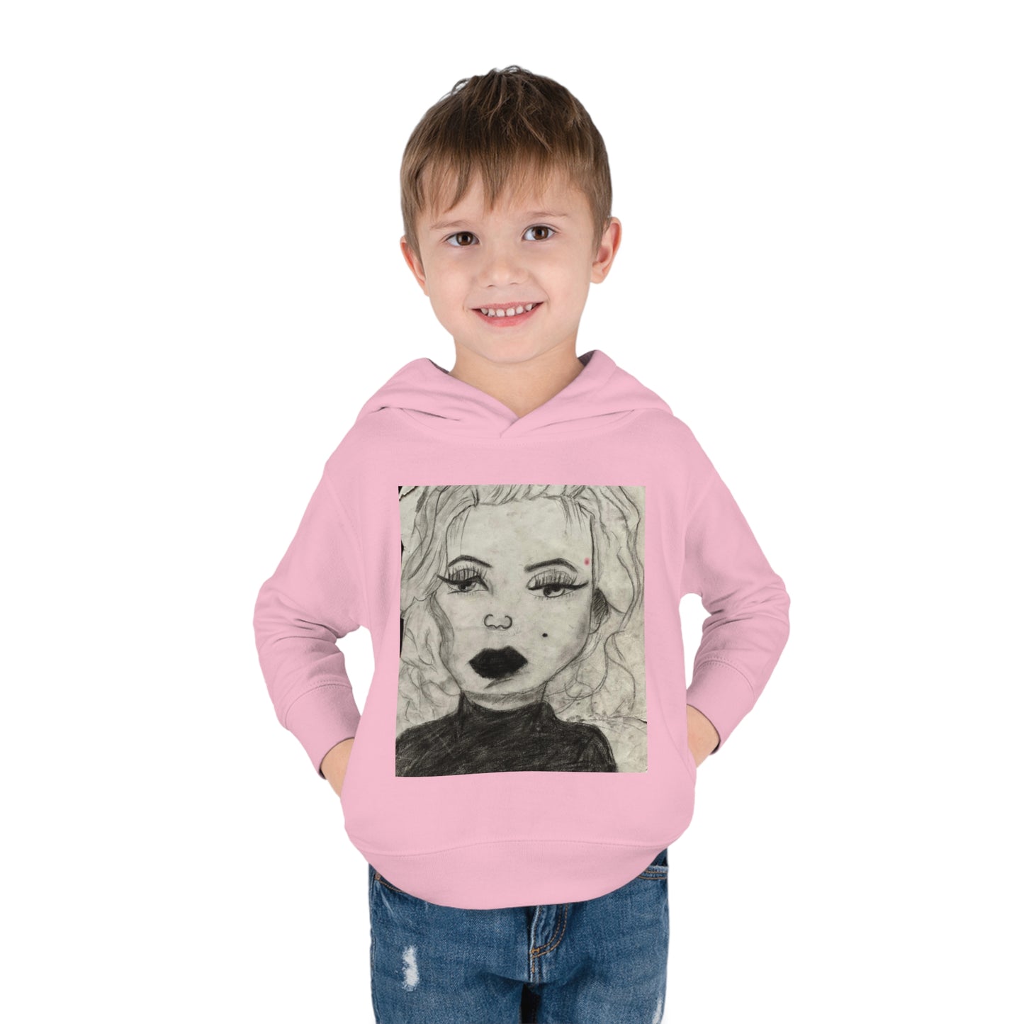 Retro 50s Leading Lady Toddler Pullover Fleece Hoodie