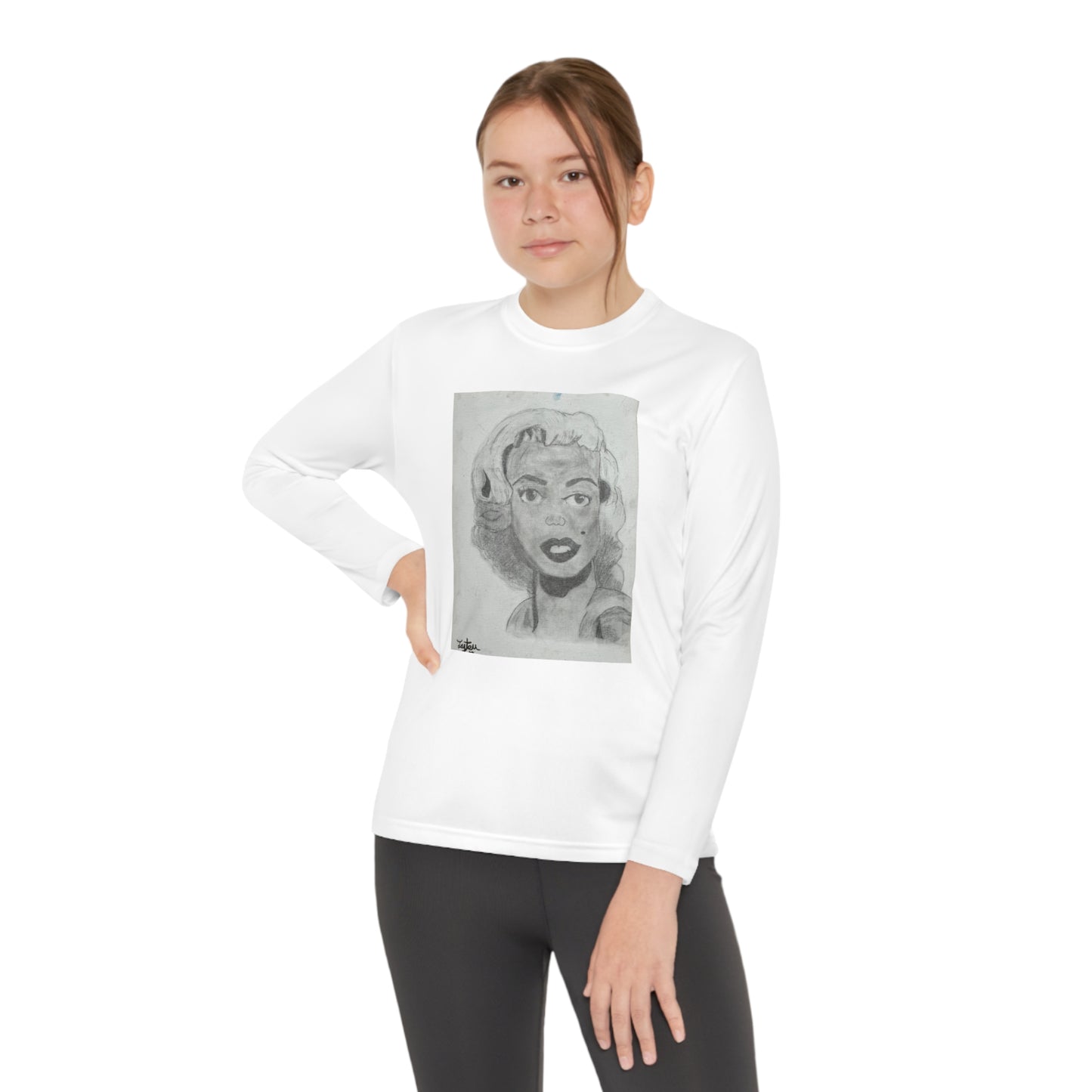 Retro 50s Leading Lady Youth Long Sleeve Competitor Tee