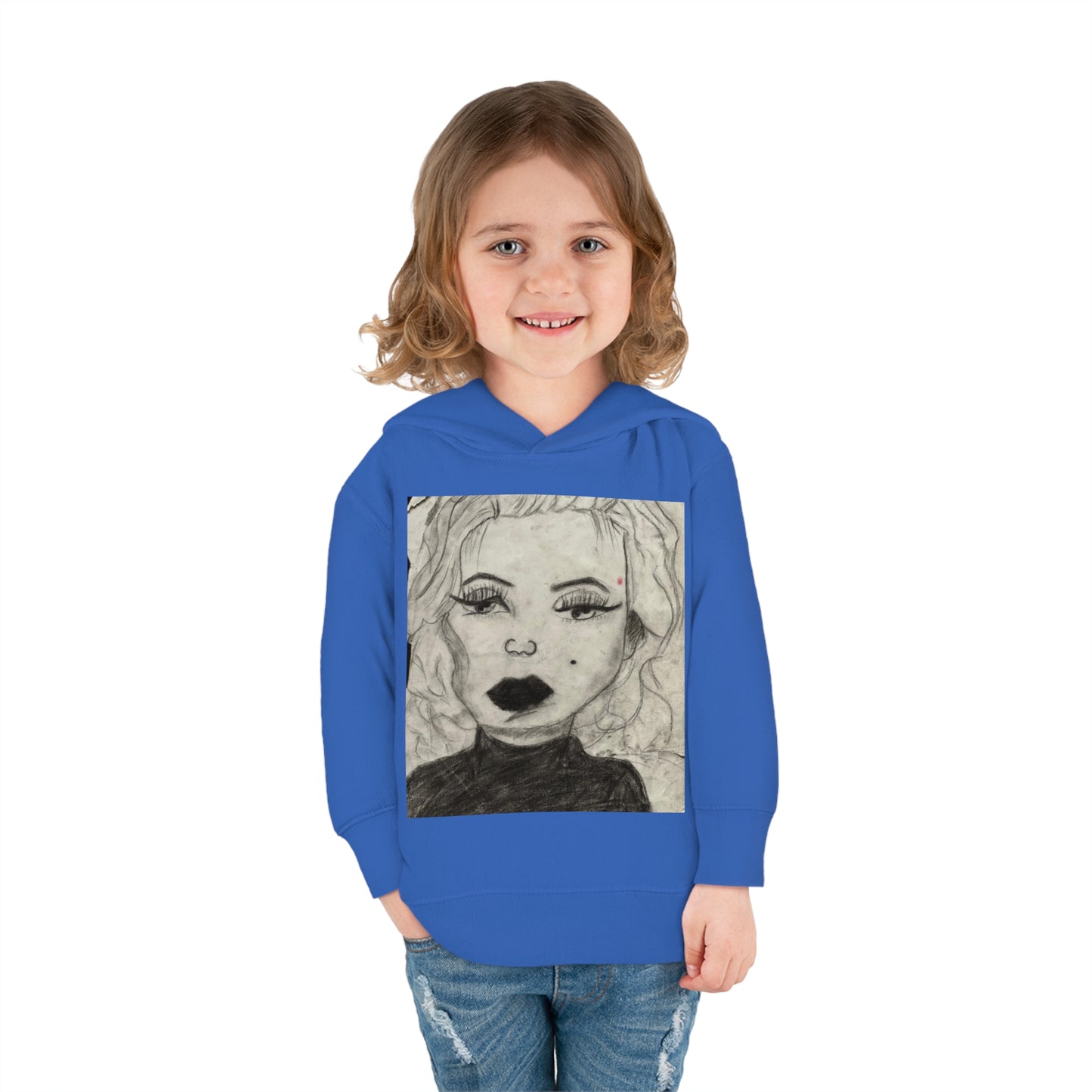 Retro 50s Leading Lady Toddler Pullover Fleece Hoodie