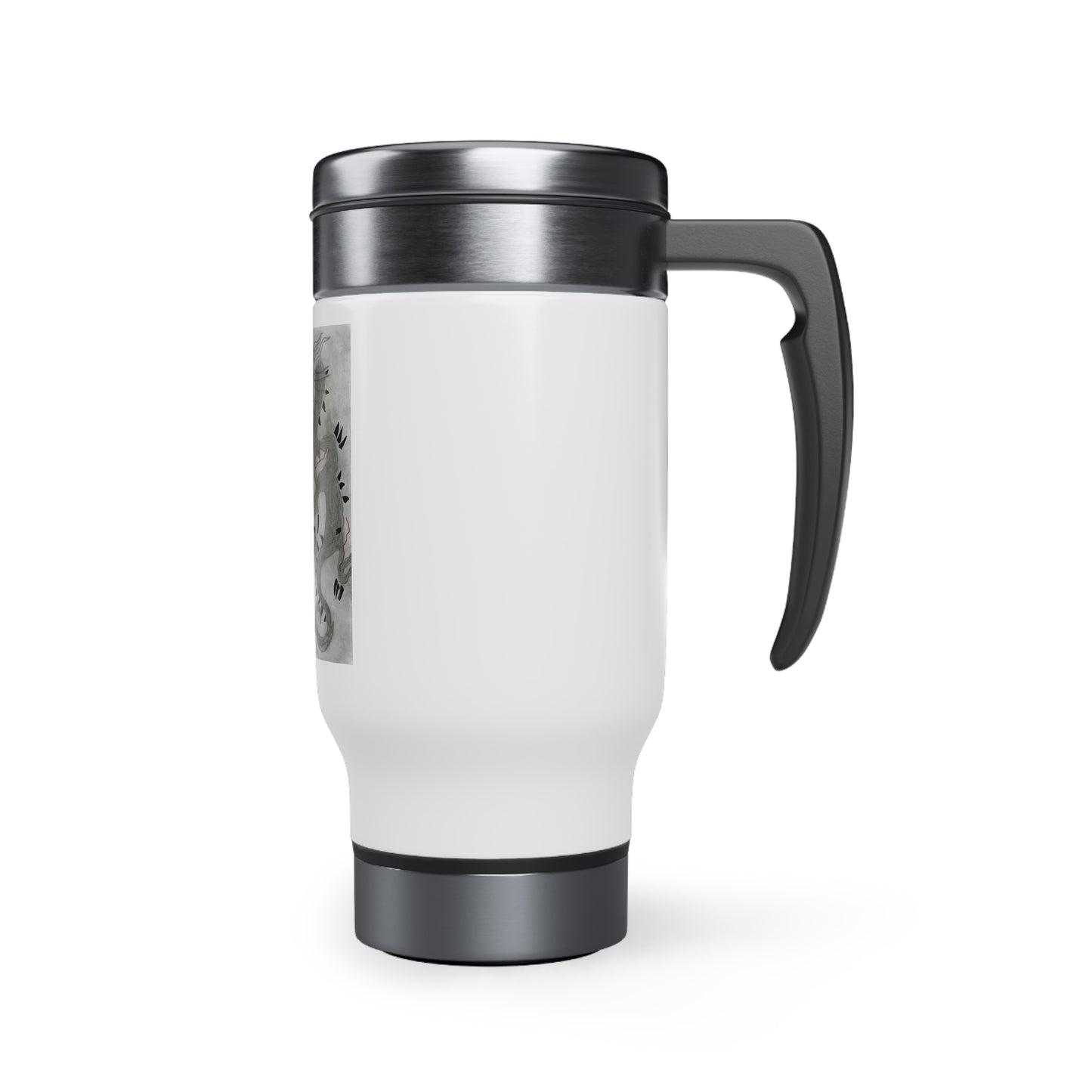 Dragon Stainless Steel Travel Mug with Handle, 14oz