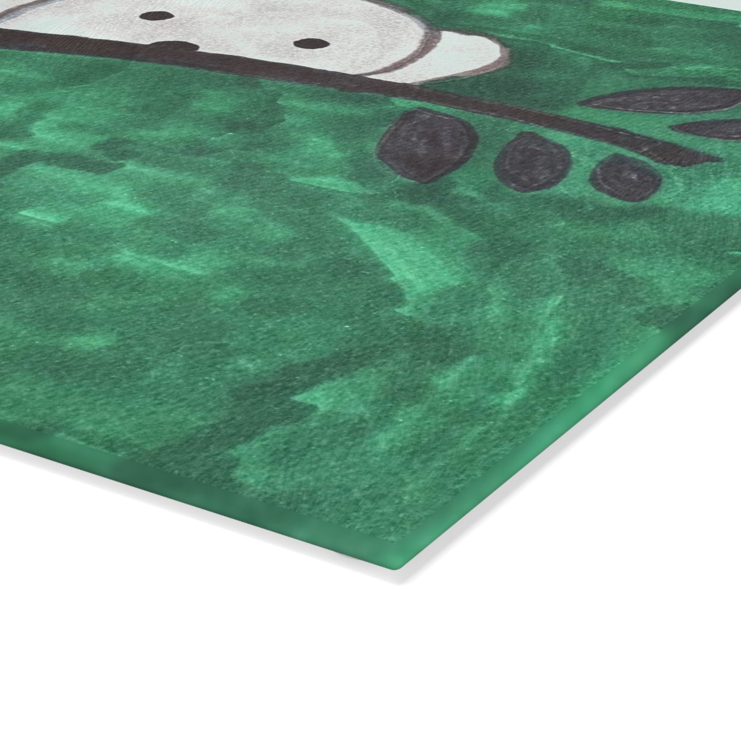 Hiding Koala Glass Cutting Board