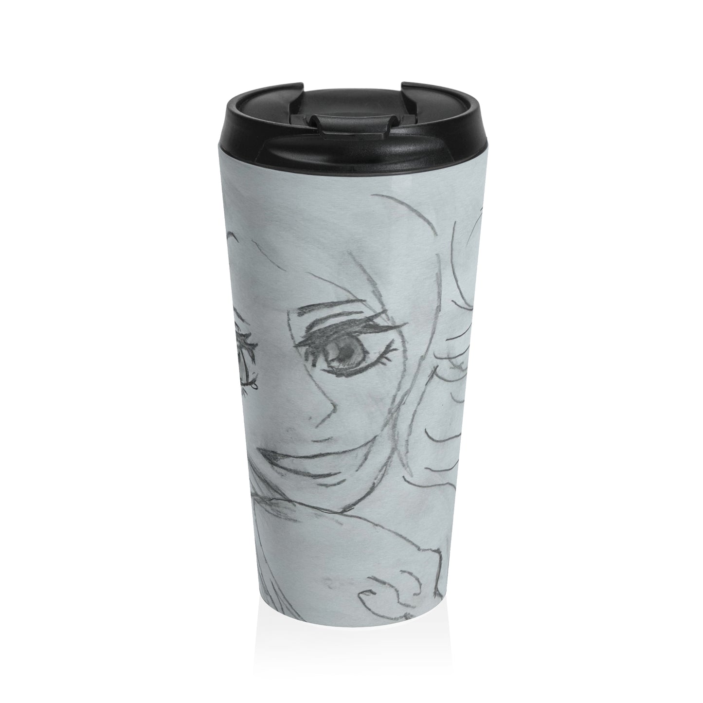 Anime Smiling Girl Stainless Steel Travel Mug