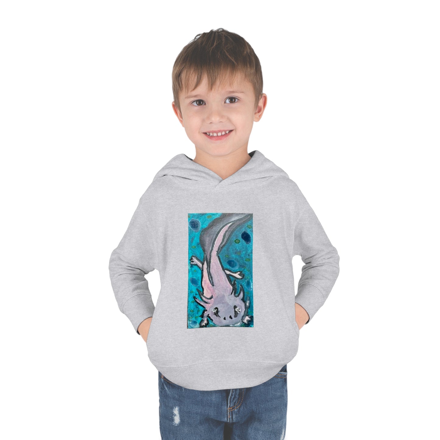 Amazing Axolotl Toddler Pullover Kids Fleece Hoodie