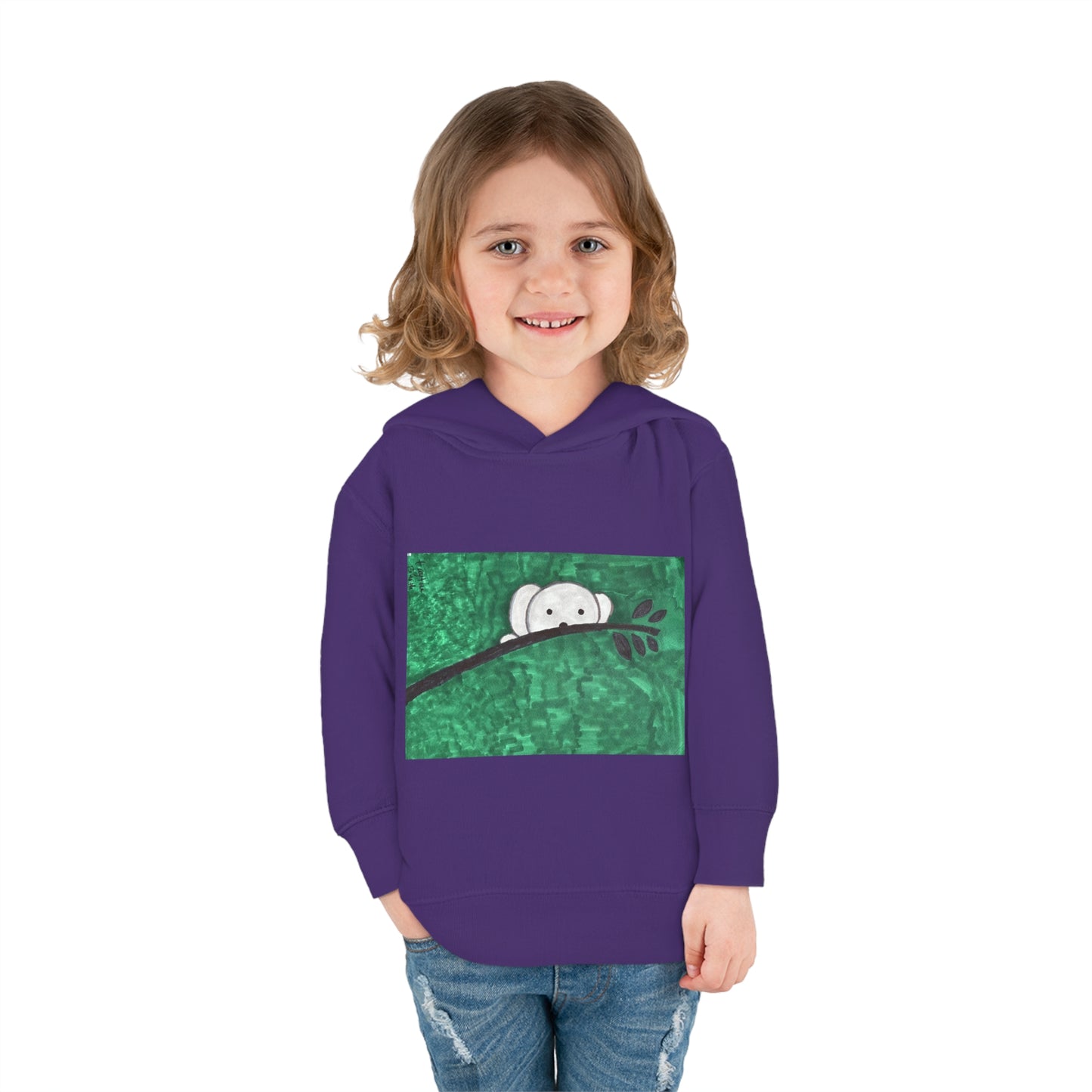 Hiding Koala Toddler Pullover Fleece Hoodie