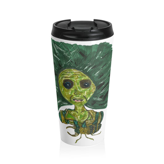 Green Lady Stainless Steel Travel Mug