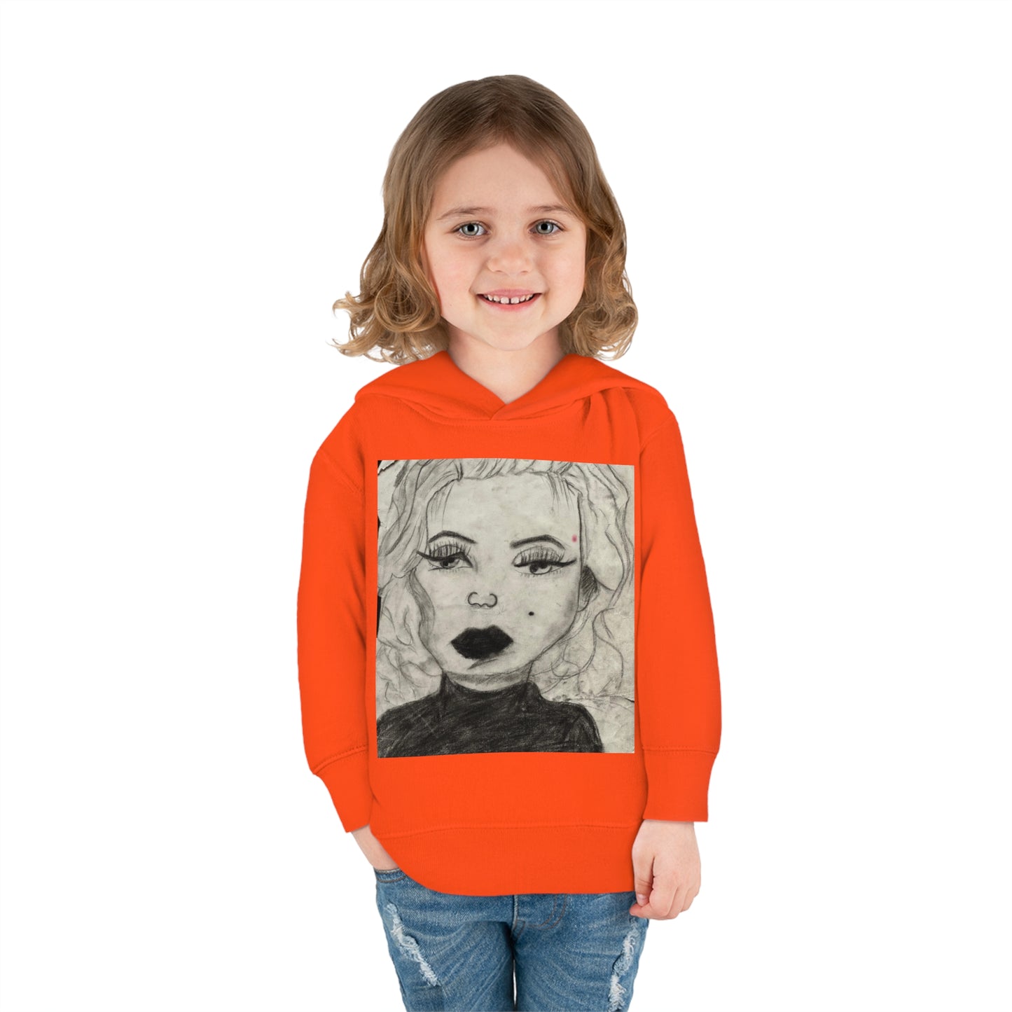 Retro 50s Leading Lady Toddler Pullover Fleece Hoodie