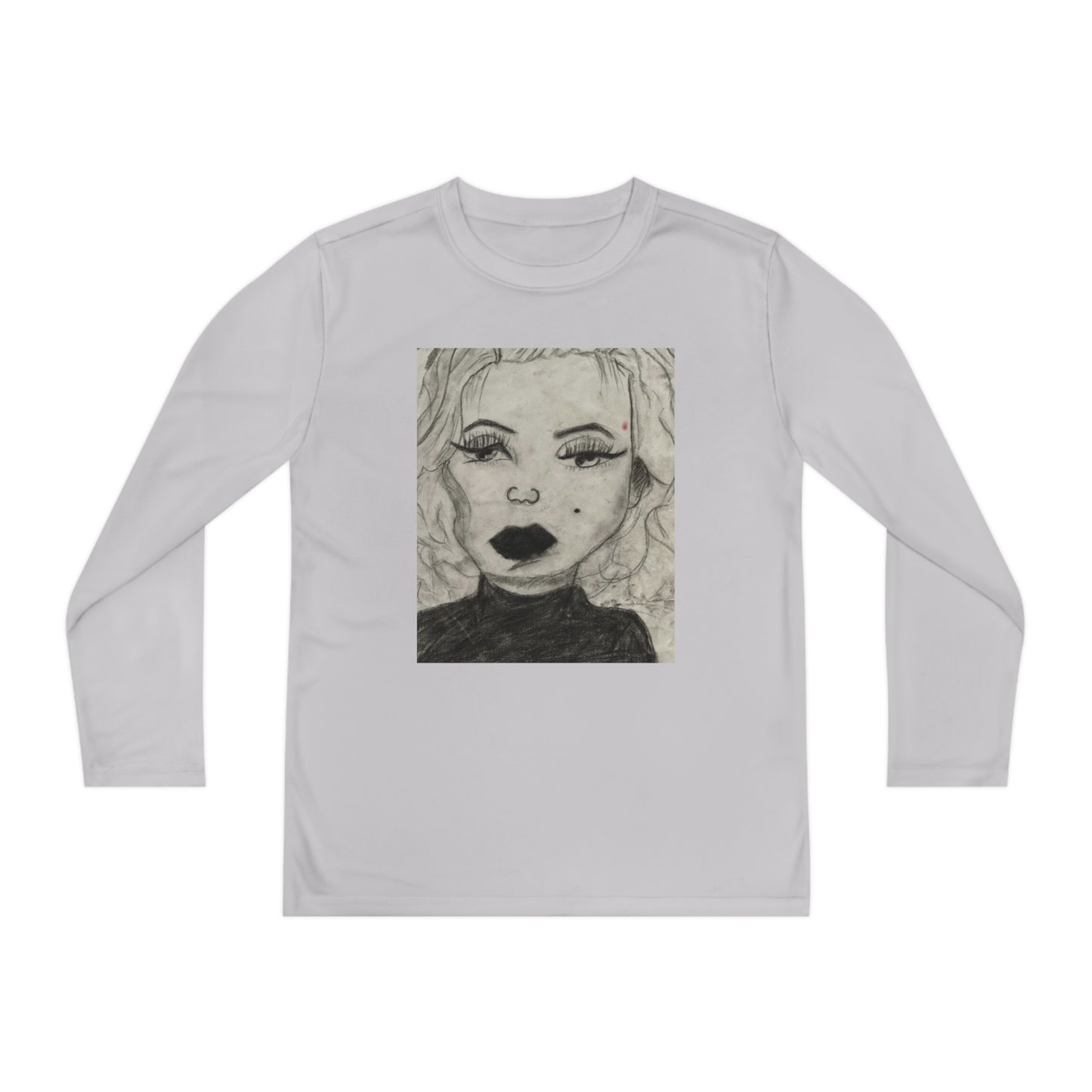 Retro 50s Leading Lady Youth Long Sleeve Competitor Tee