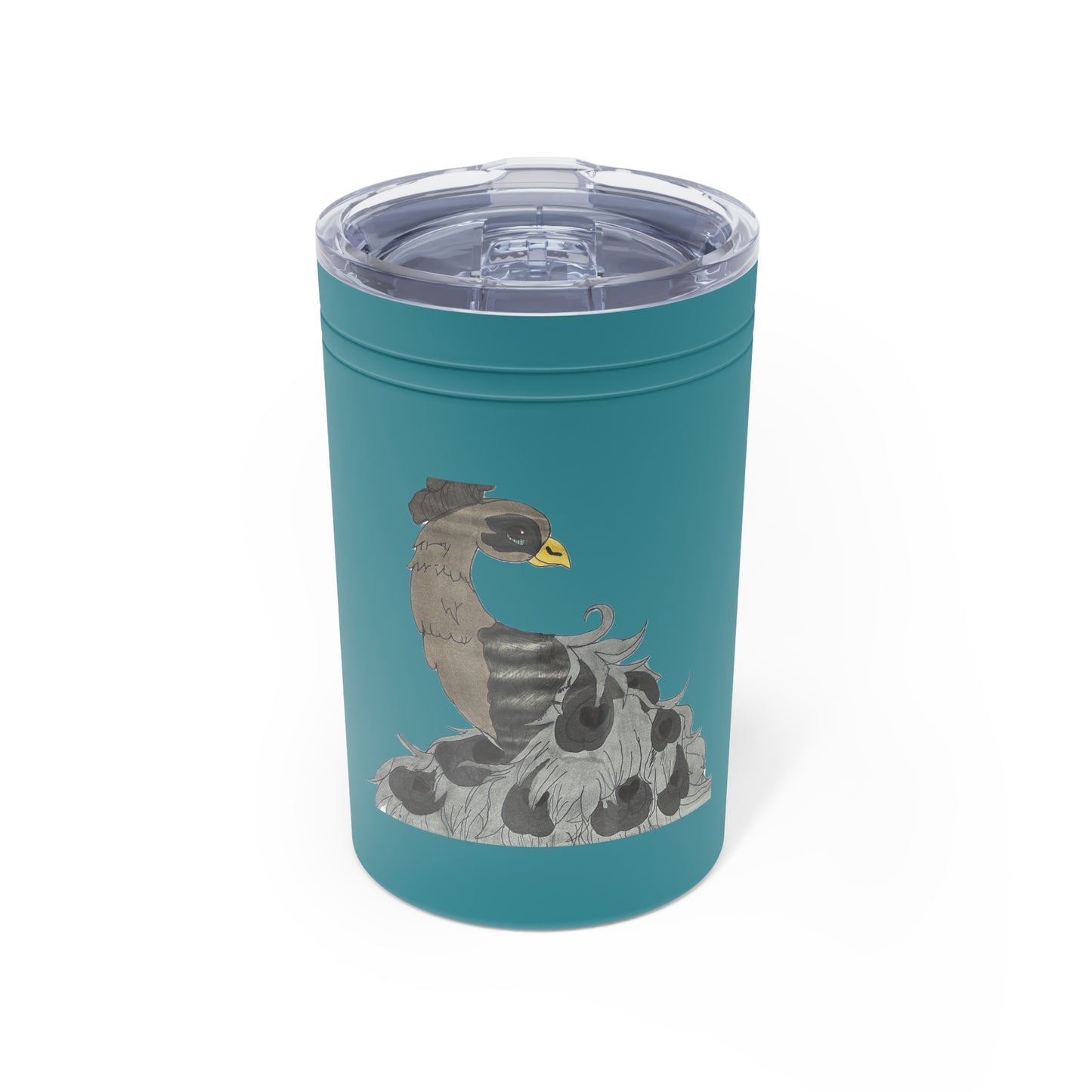 Fancy Peacock Vacuum Insulated Tumbler, 11oz