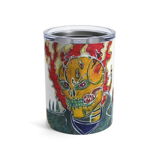 Skeleton On Fire Tumbler 10oz