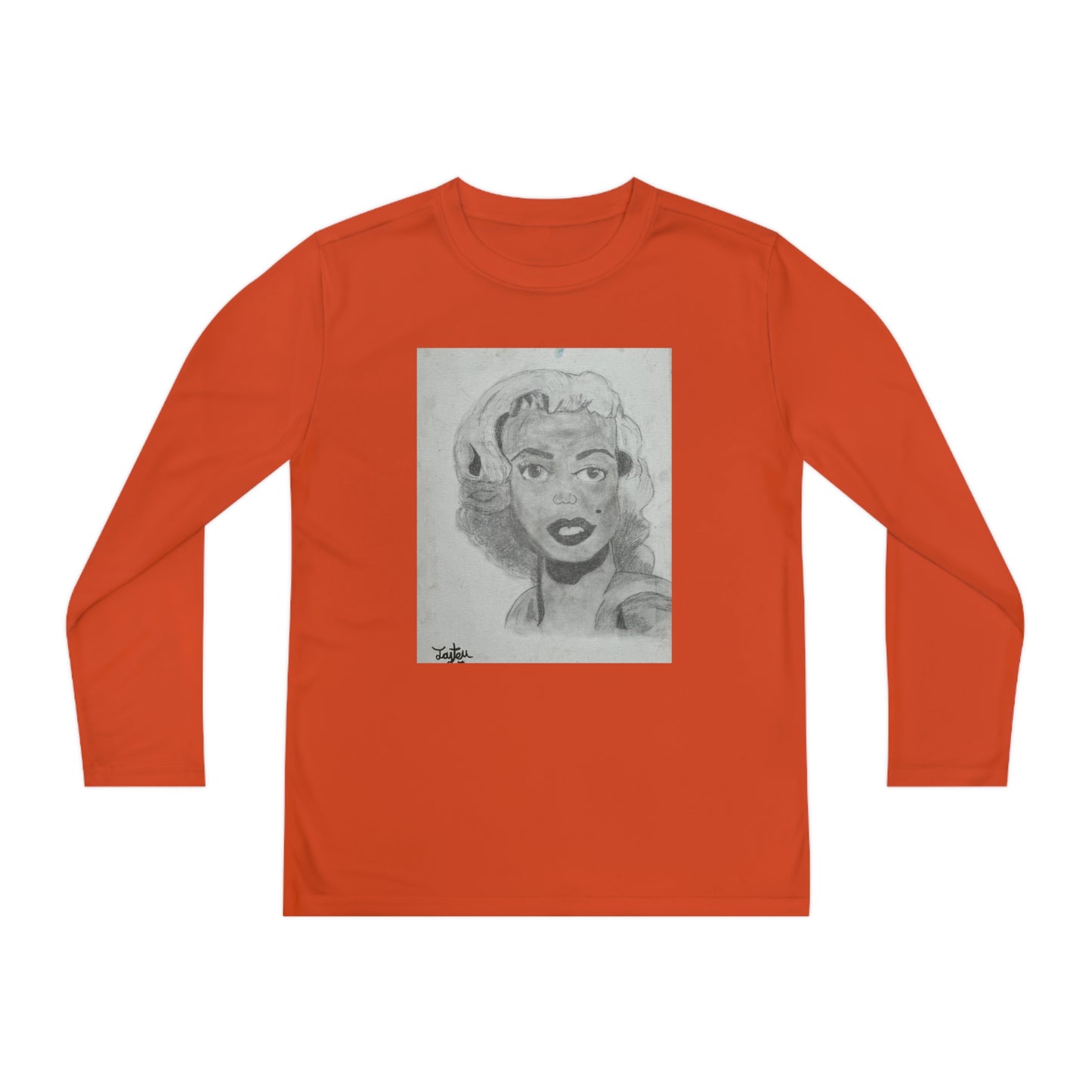 Retro 50s Leading Lady Youth Long Sleeve Competitor Tee