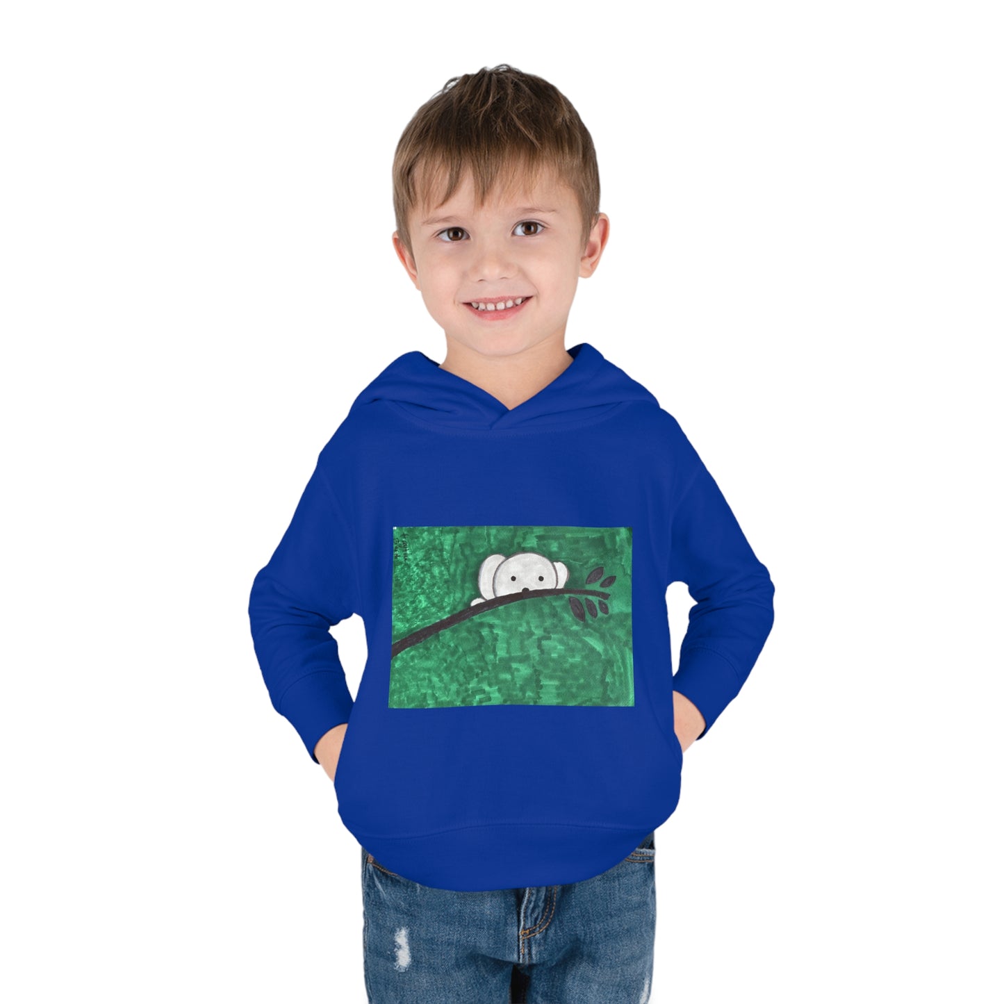 Hiding Koala Toddler Pullover Fleece Hoodie