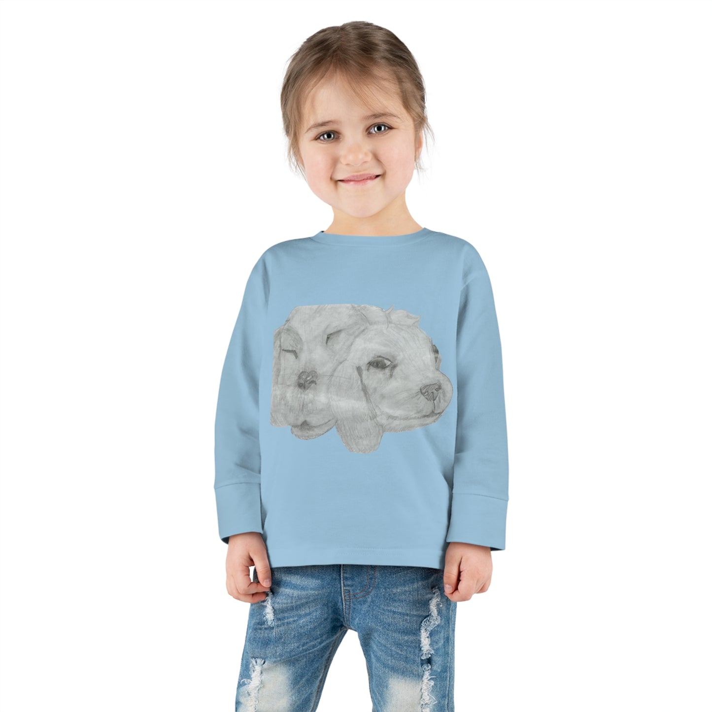 Dual Doggies Toddler Long Sleeve Tee