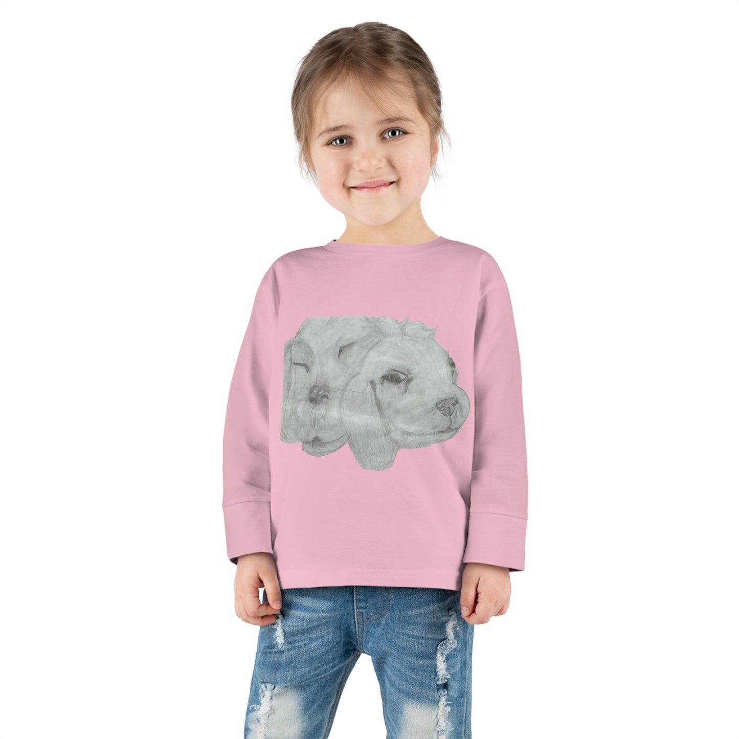 Dual Doggies Toddler Long Sleeve Tee