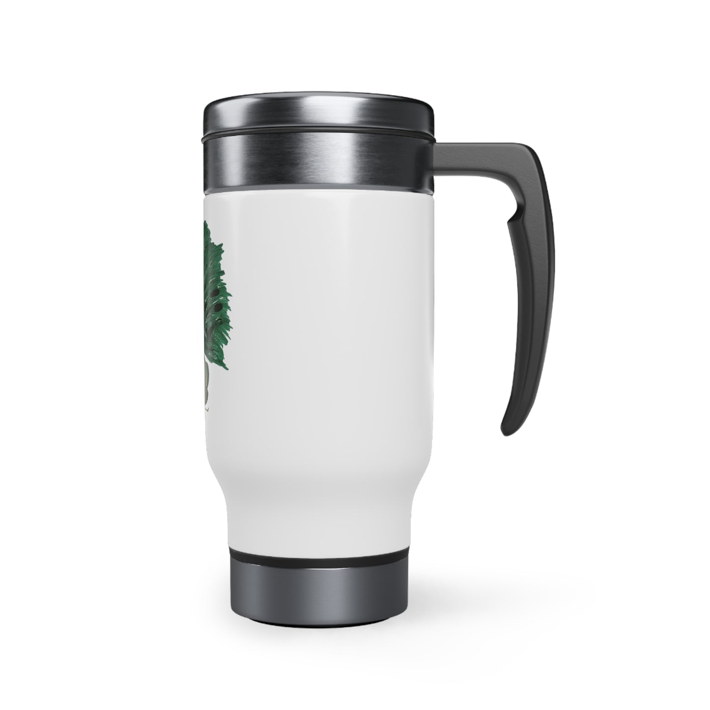 Green Lady Stainless Steel Travel Mug with Handle, 14oz