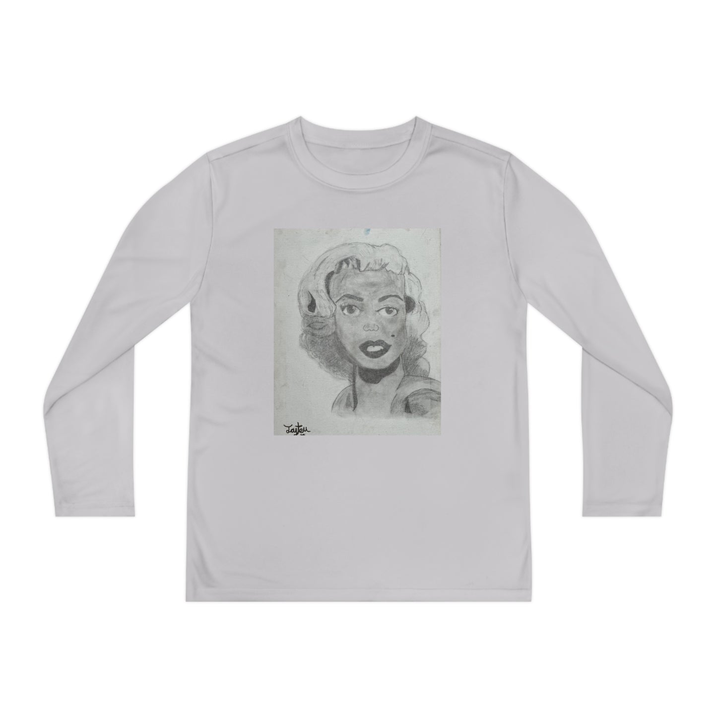 Retro 50s Leading Lady Youth Long Sleeve Competitor Tee