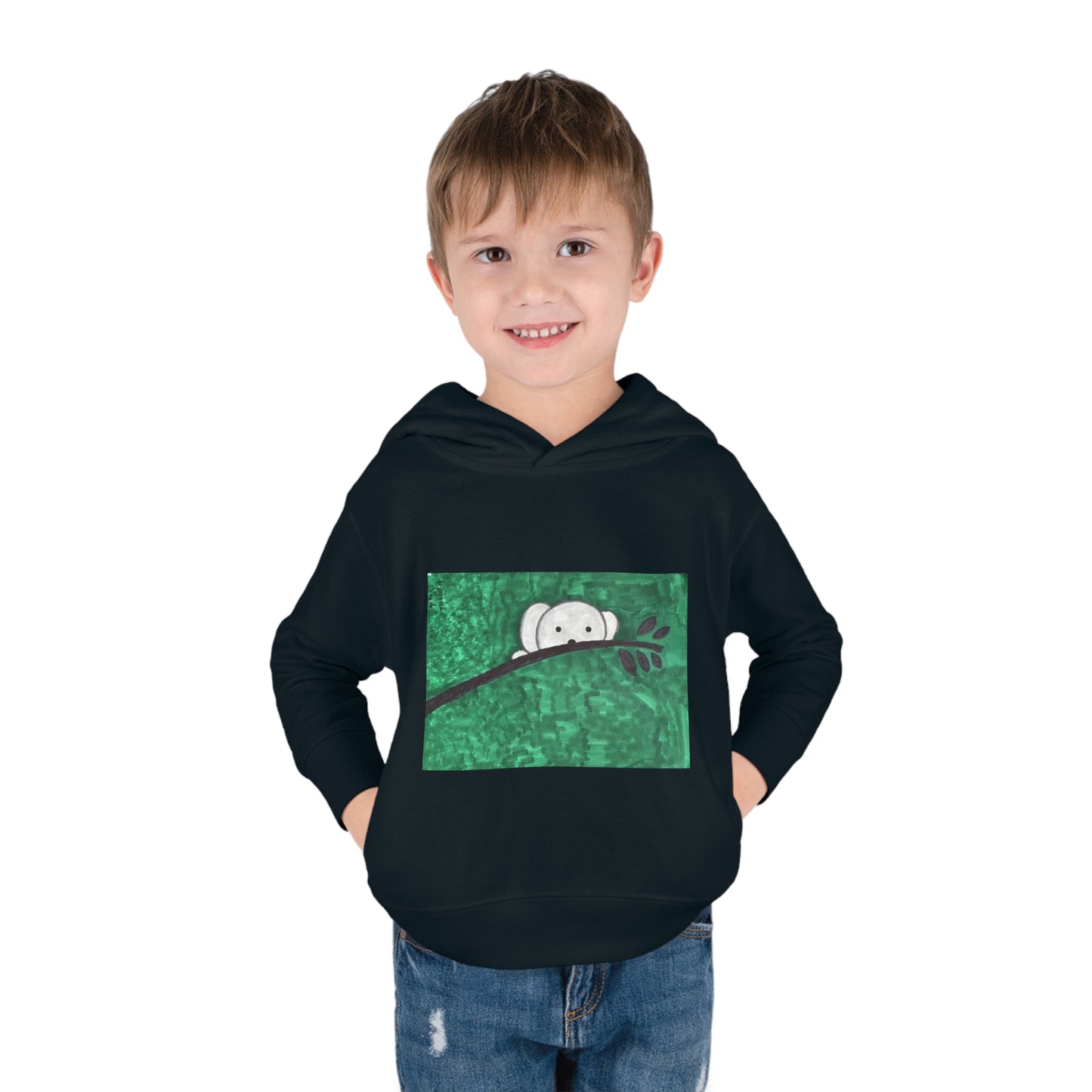 Hiding Koala Toddler Pullover Fleece Hoodie