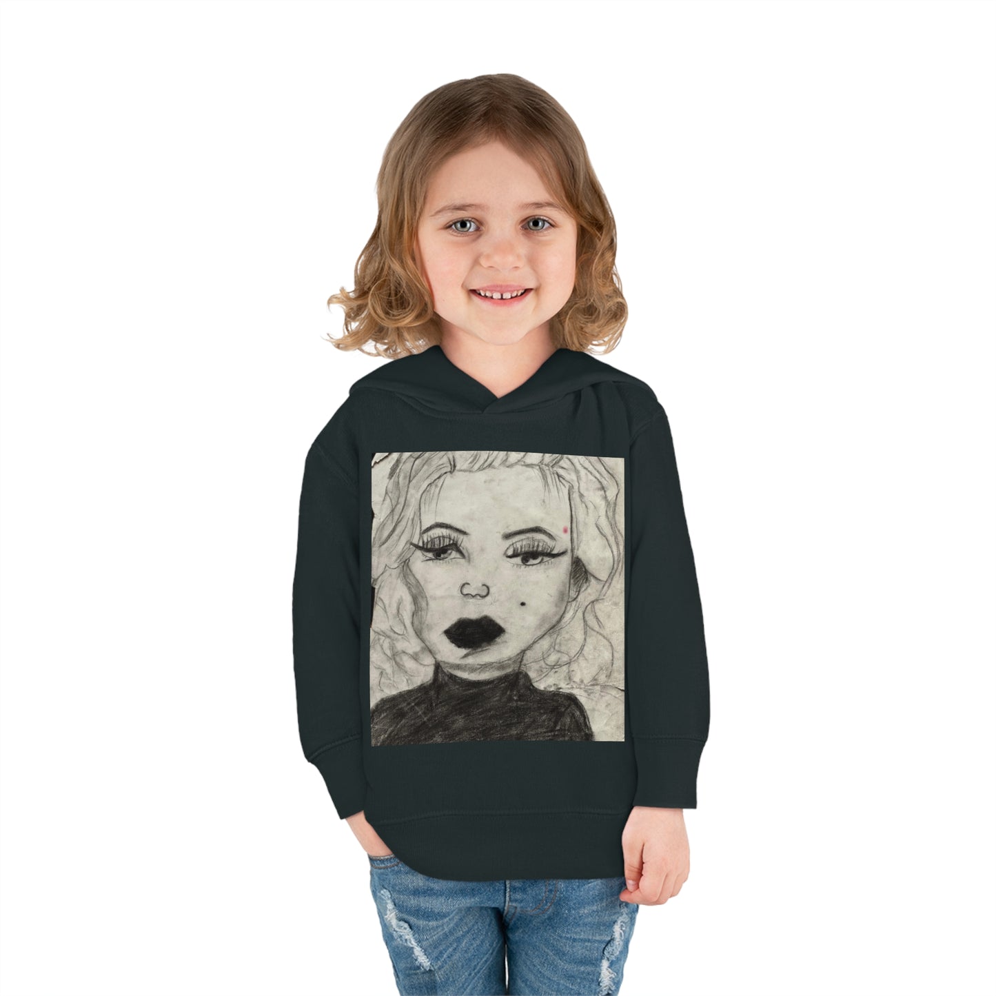 Retro 50s Leading Lady Toddler Pullover Fleece Hoodie