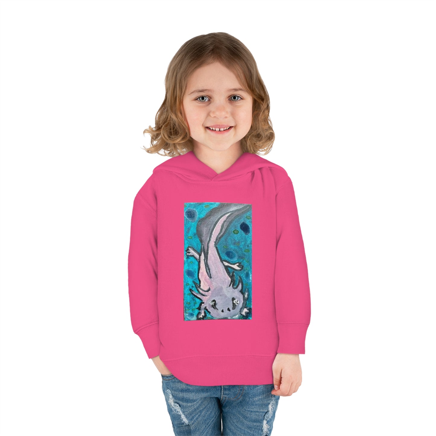 Amazing Axolotl Toddler Pullover Kids Fleece Hoodie