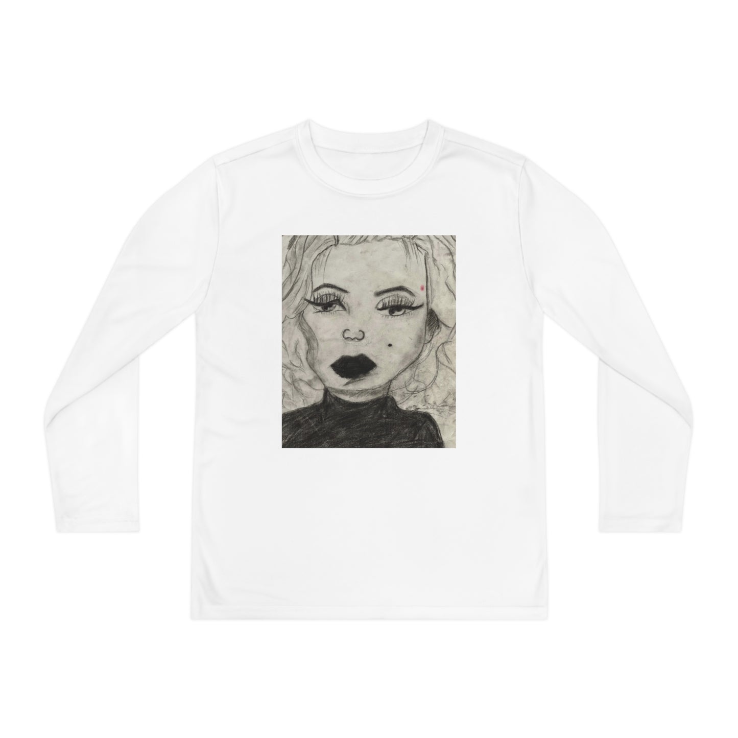 Retro 50s Leading Lady Youth Long Sleeve Competitor Tee