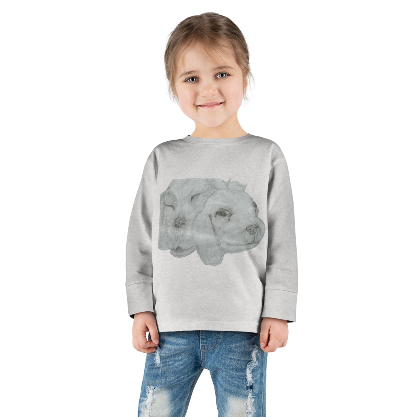 Dual Doggies Toddler Long Sleeve Tee