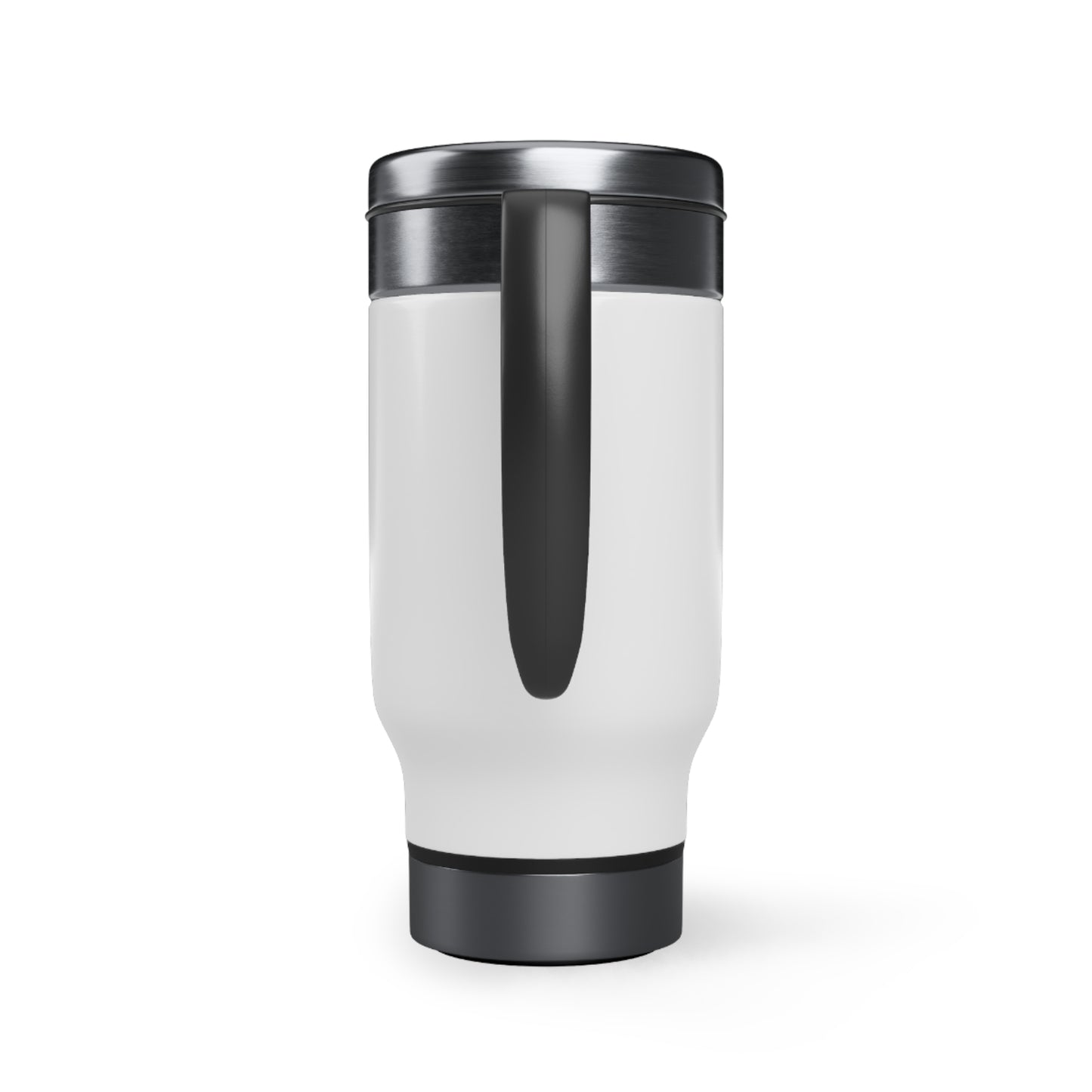 Fancy Peacock Stainless Steel Travel Mug with Handle, 14oz