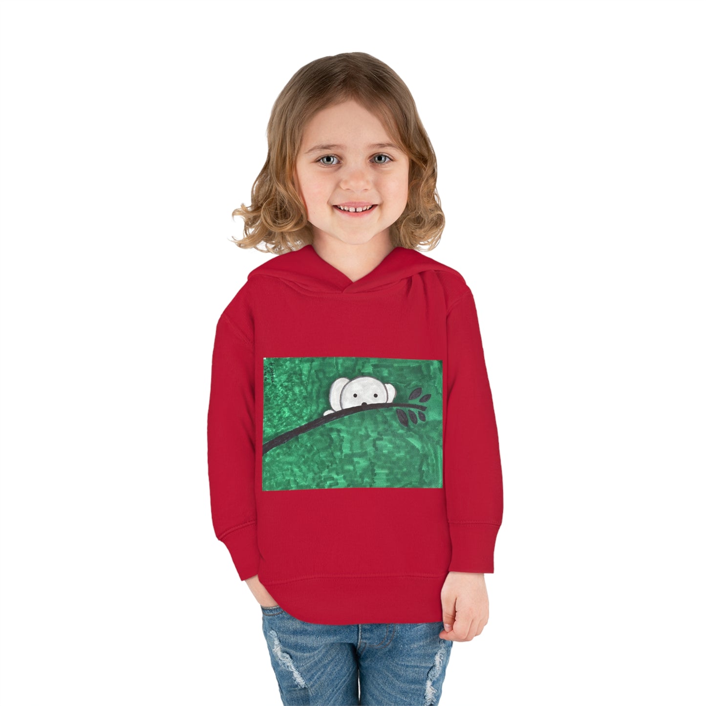 Hiding Koala Toddler Pullover Fleece Hoodie