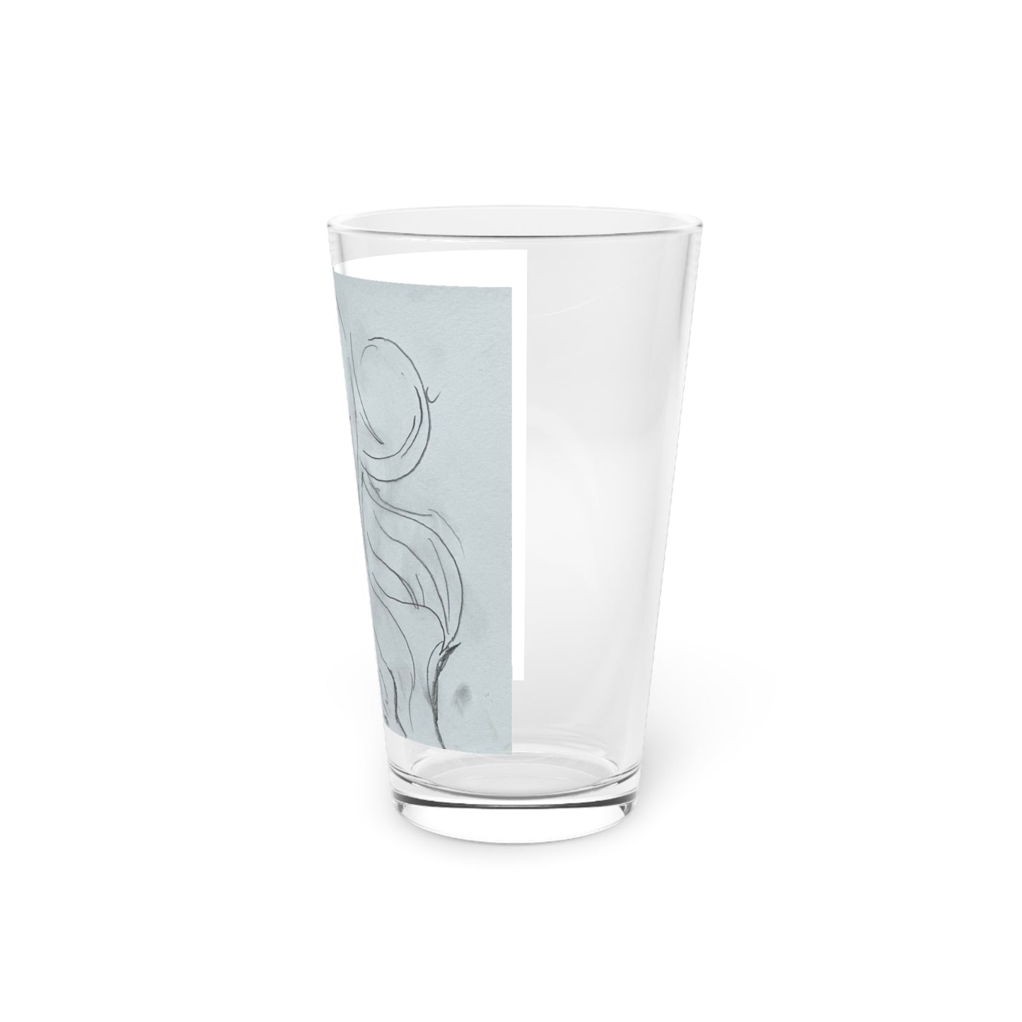 Anime Smiling Girl Pint Glass, 16oz