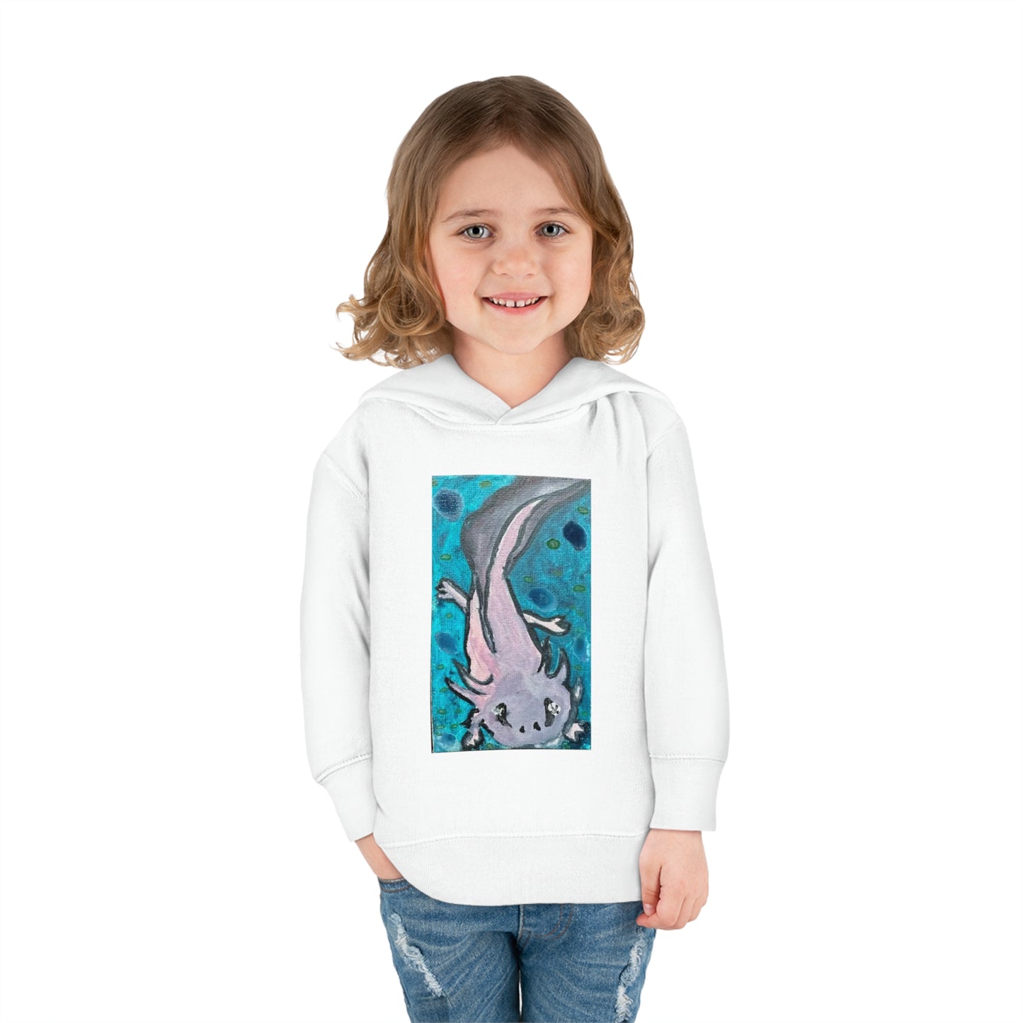 Amazing Axolotl Toddler Pullover Kids Fleece Hoodie