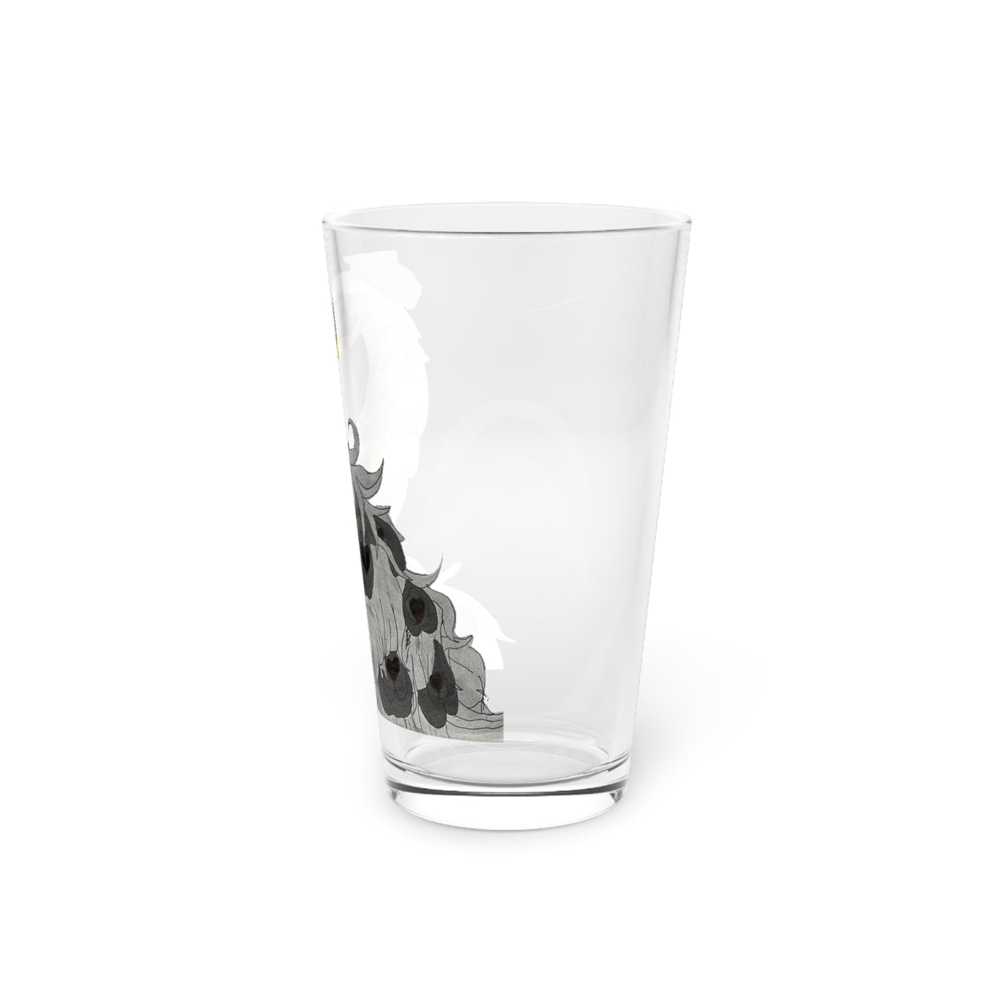 Fancy Peacock Pint Glass, 16oz