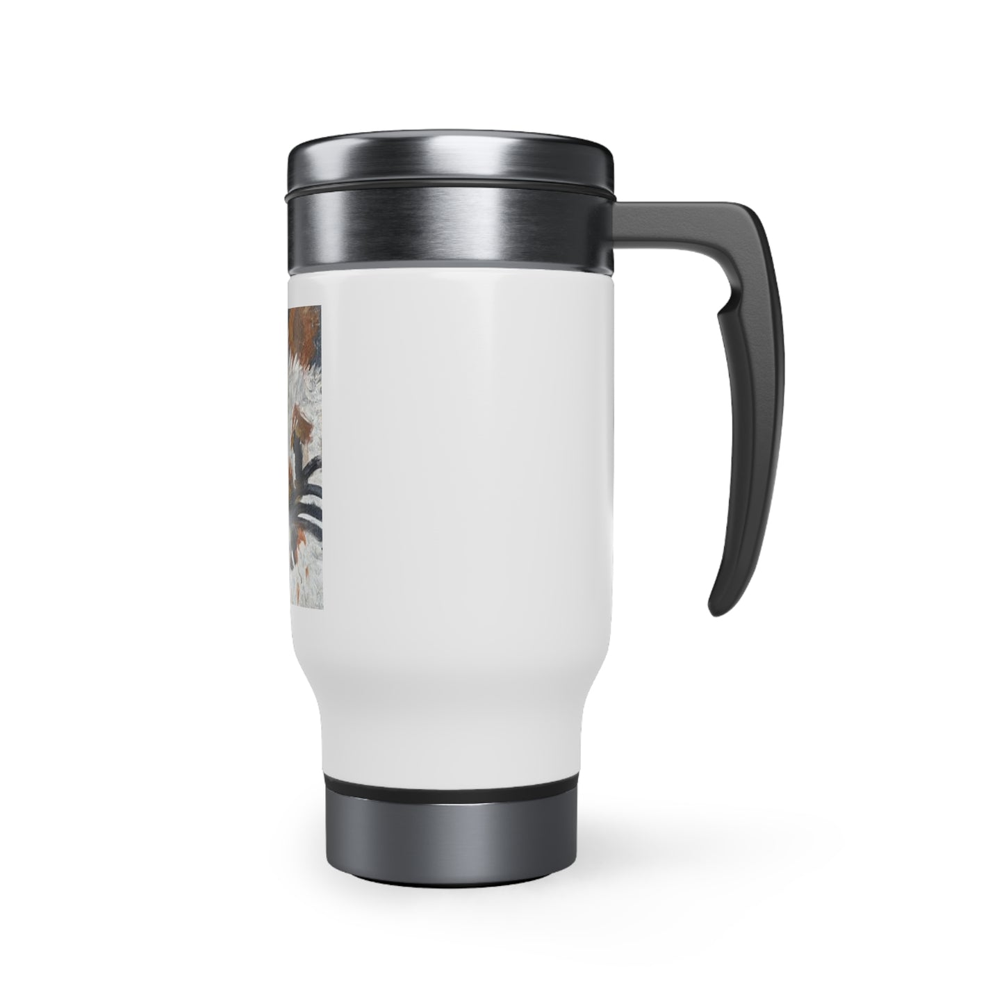 Bunny Stainless Steel Travel Mug with Handle, 14oz