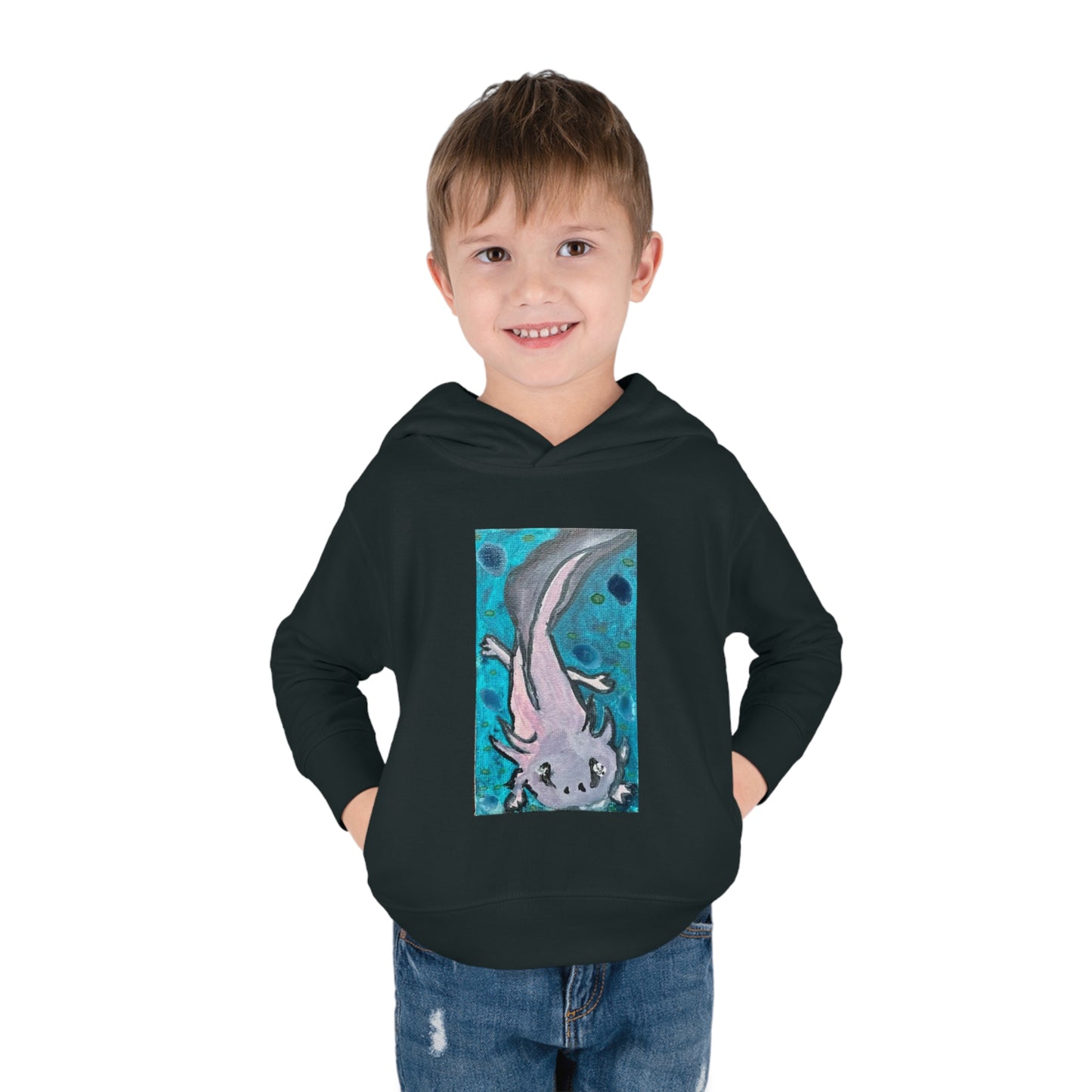 Amazing Axolotl Toddler Pullover Kids Fleece Hoodie