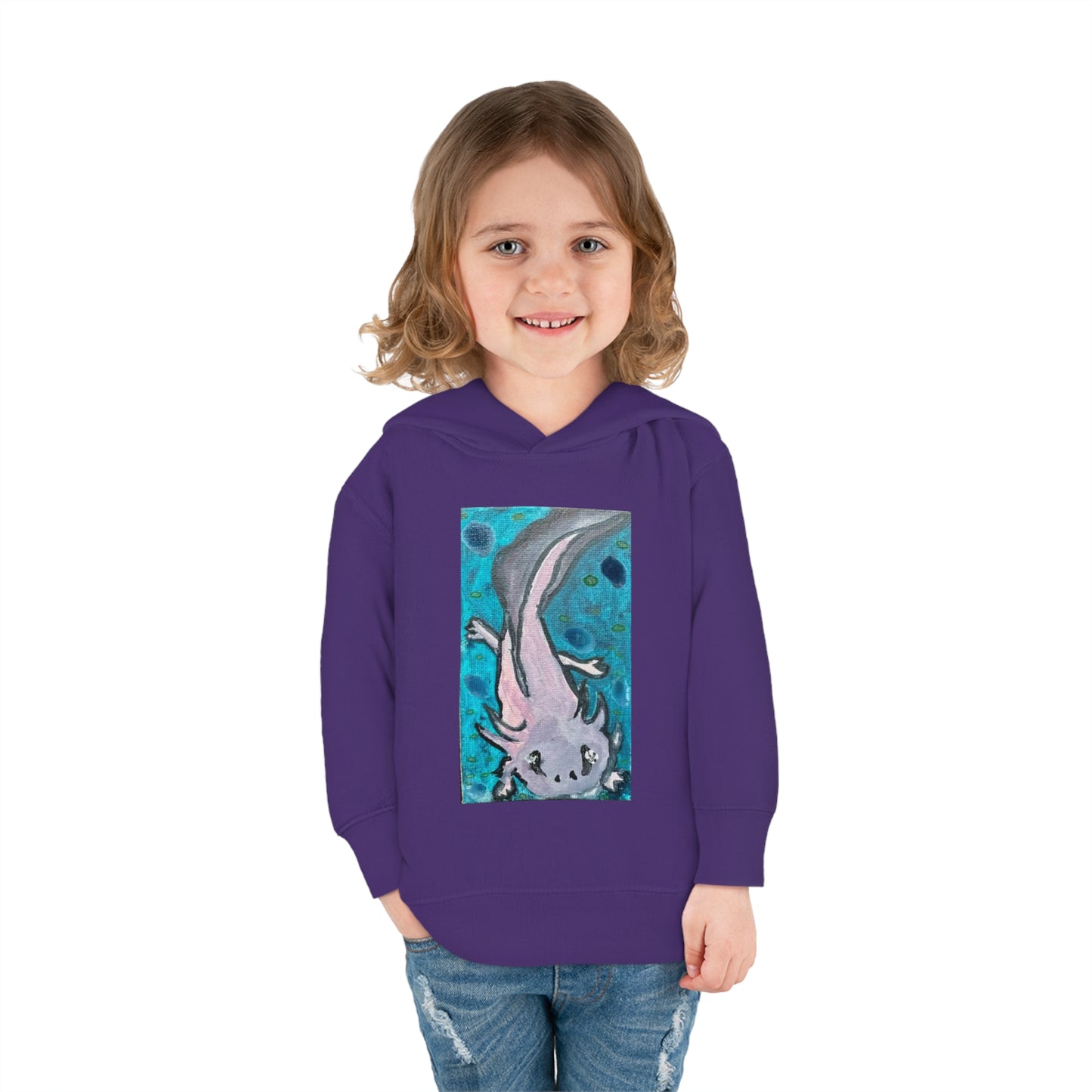 Amazing Axolotl Toddler Pullover Kids Fleece Hoodie