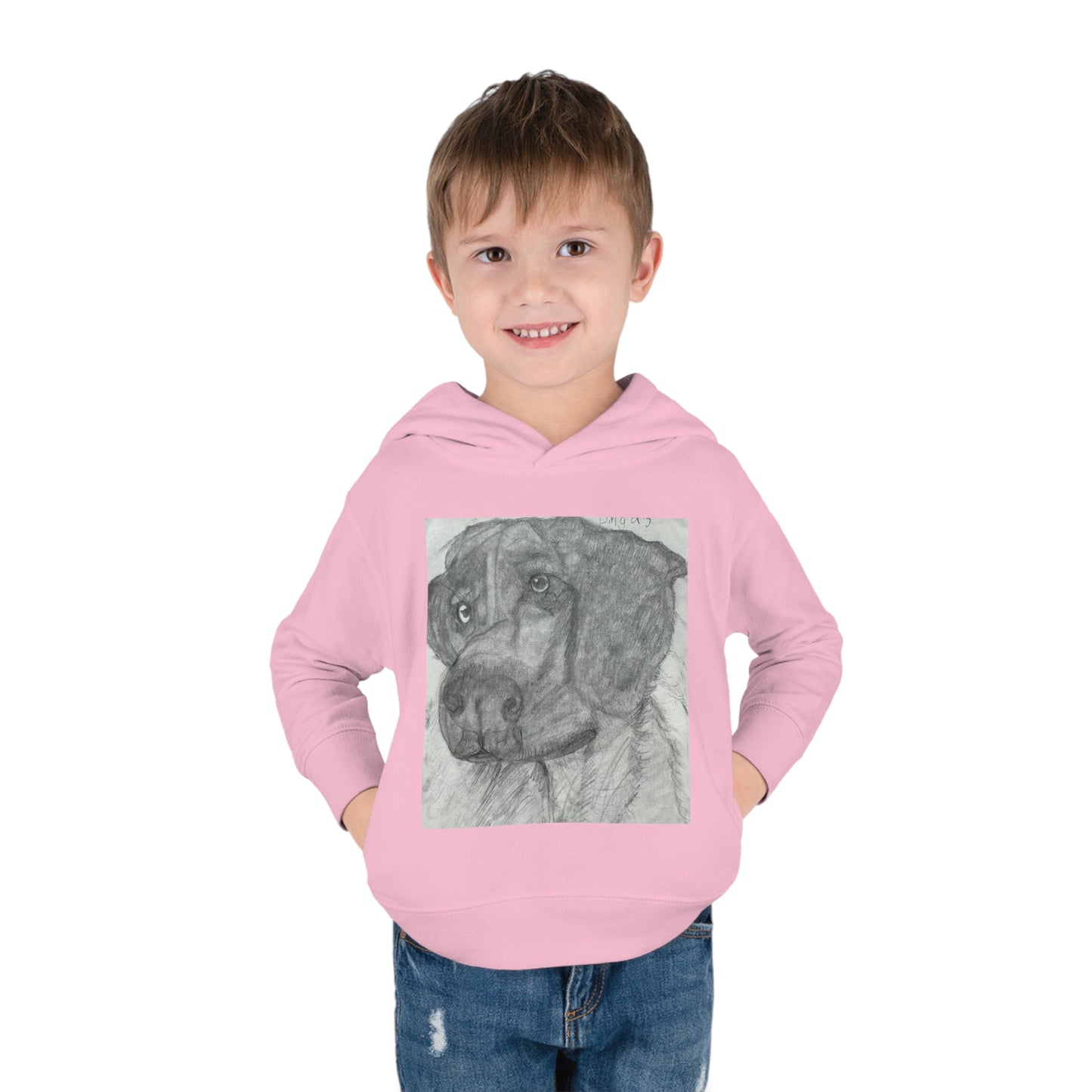 Bingers Faithful Friend Doggy Toddler Pullover Fleece Hoodie