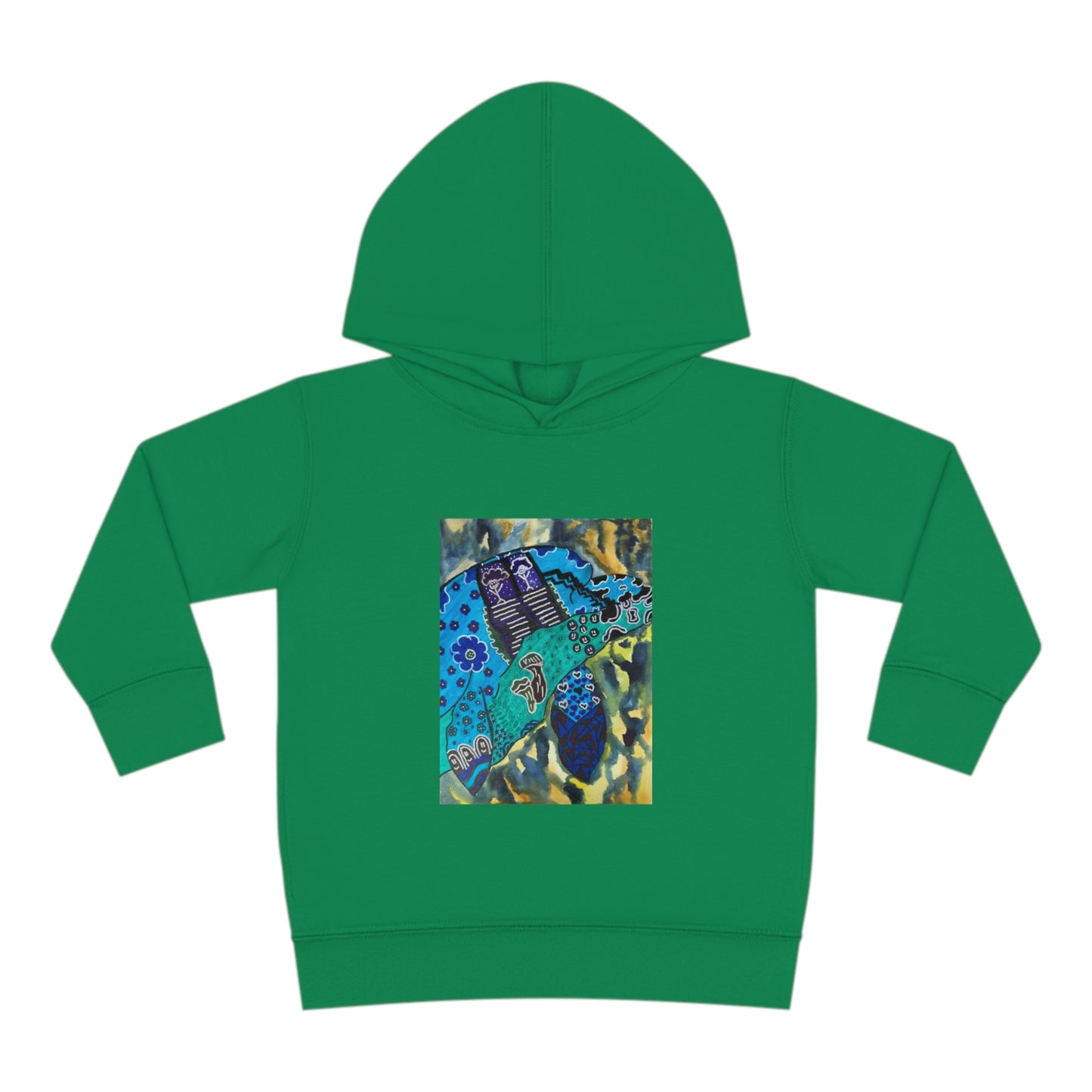 Psychedelic Sea Turtle Toddler Pullover Fleece Hoodie