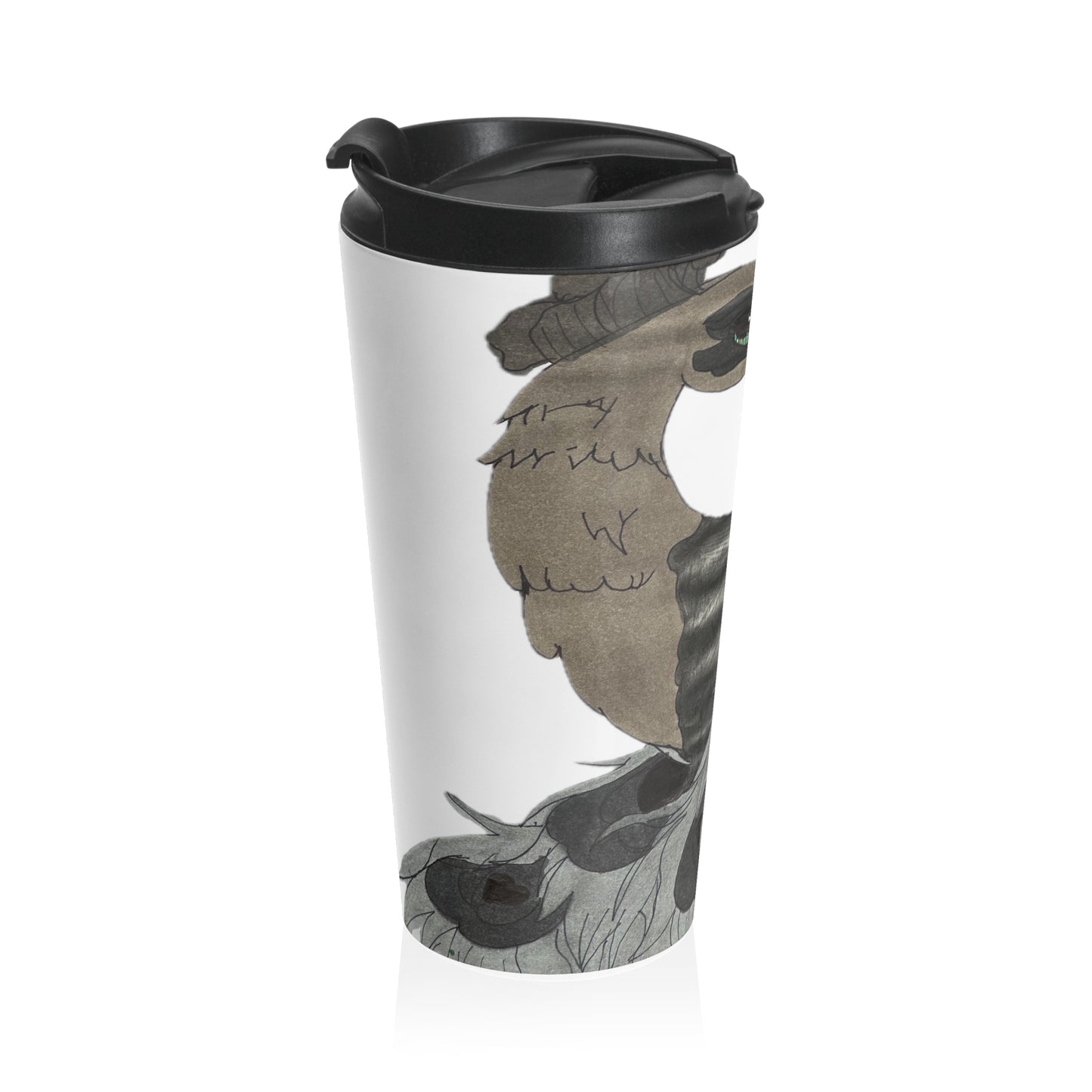 Fancy Peacock Stainless Steel Travel Mug