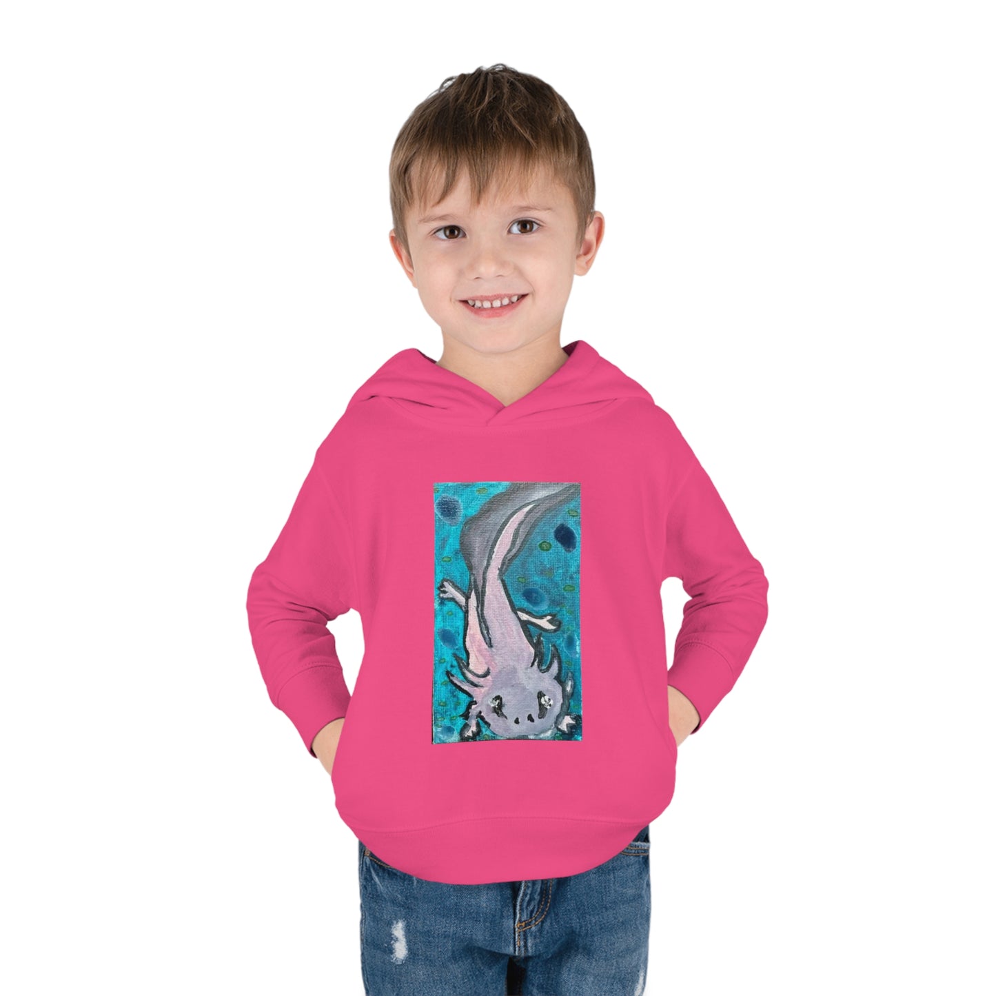 Amazing Axolotl Toddler Pullover Kids Fleece Hoodie