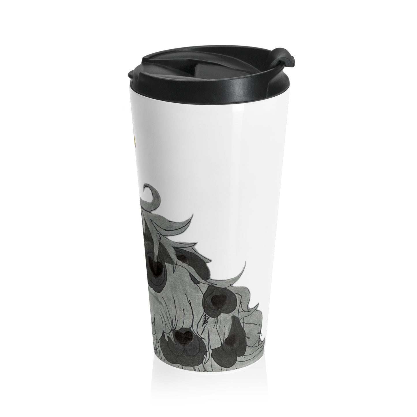 Fancy Peacock Stainless Steel Travel Mug