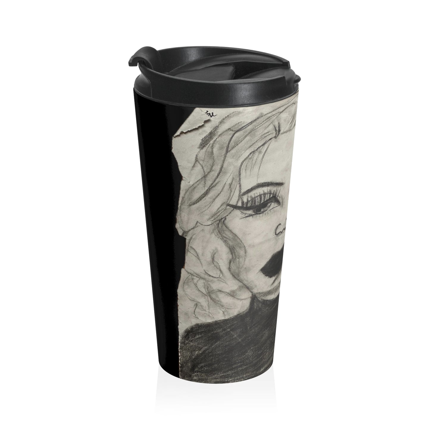 Retro 50s Leading Lady Stainless Steel Travel Mug