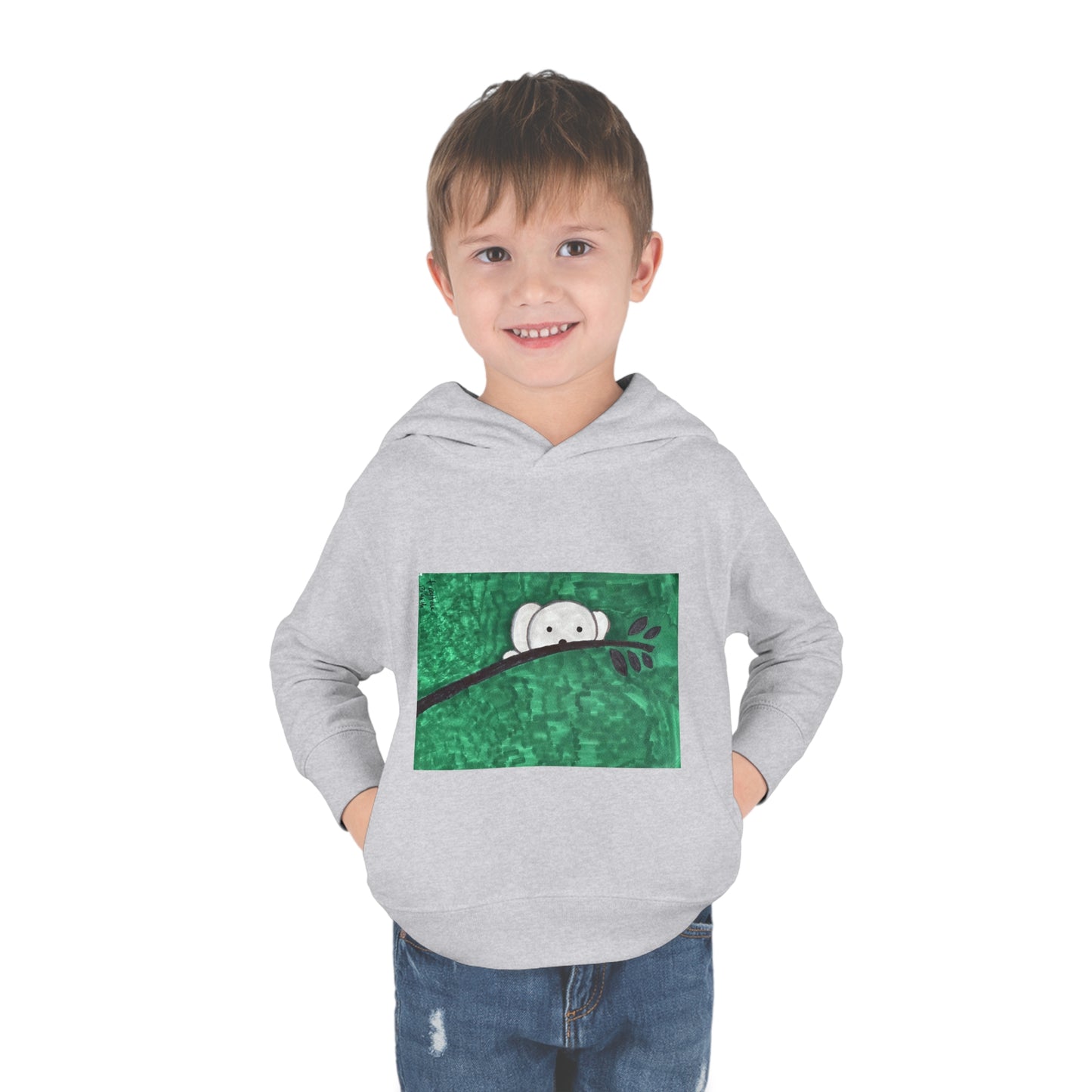 Hiding Koala Toddler Pullover Fleece Hoodie