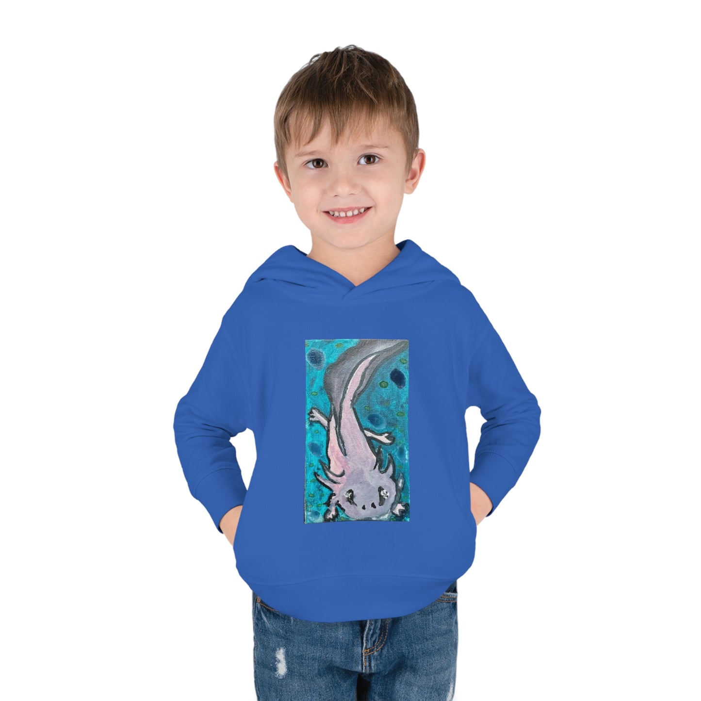 Amazing Axolotl Toddler Pullover Kids Fleece Hoodie