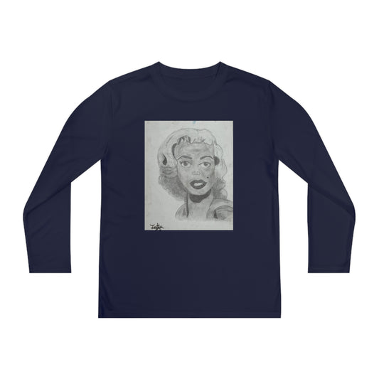 Retro 50s Leading Lady Youth Long Sleeve Competitor Tee