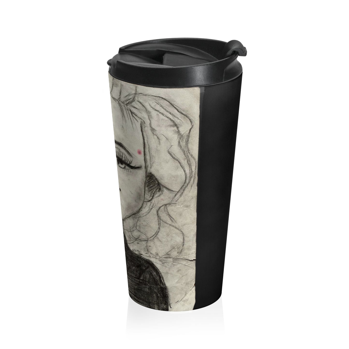 Retro 50s Leading Lady Stainless Steel Travel Mug