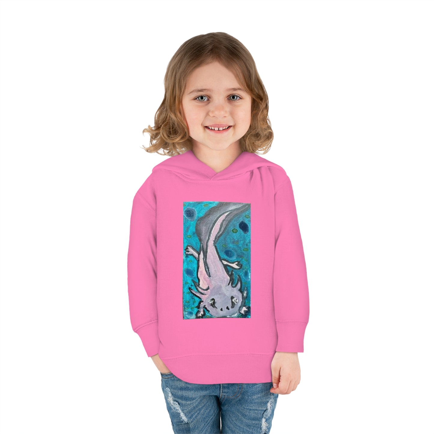 Amazing Axolotl Toddler Pullover Kids Fleece Hoodie